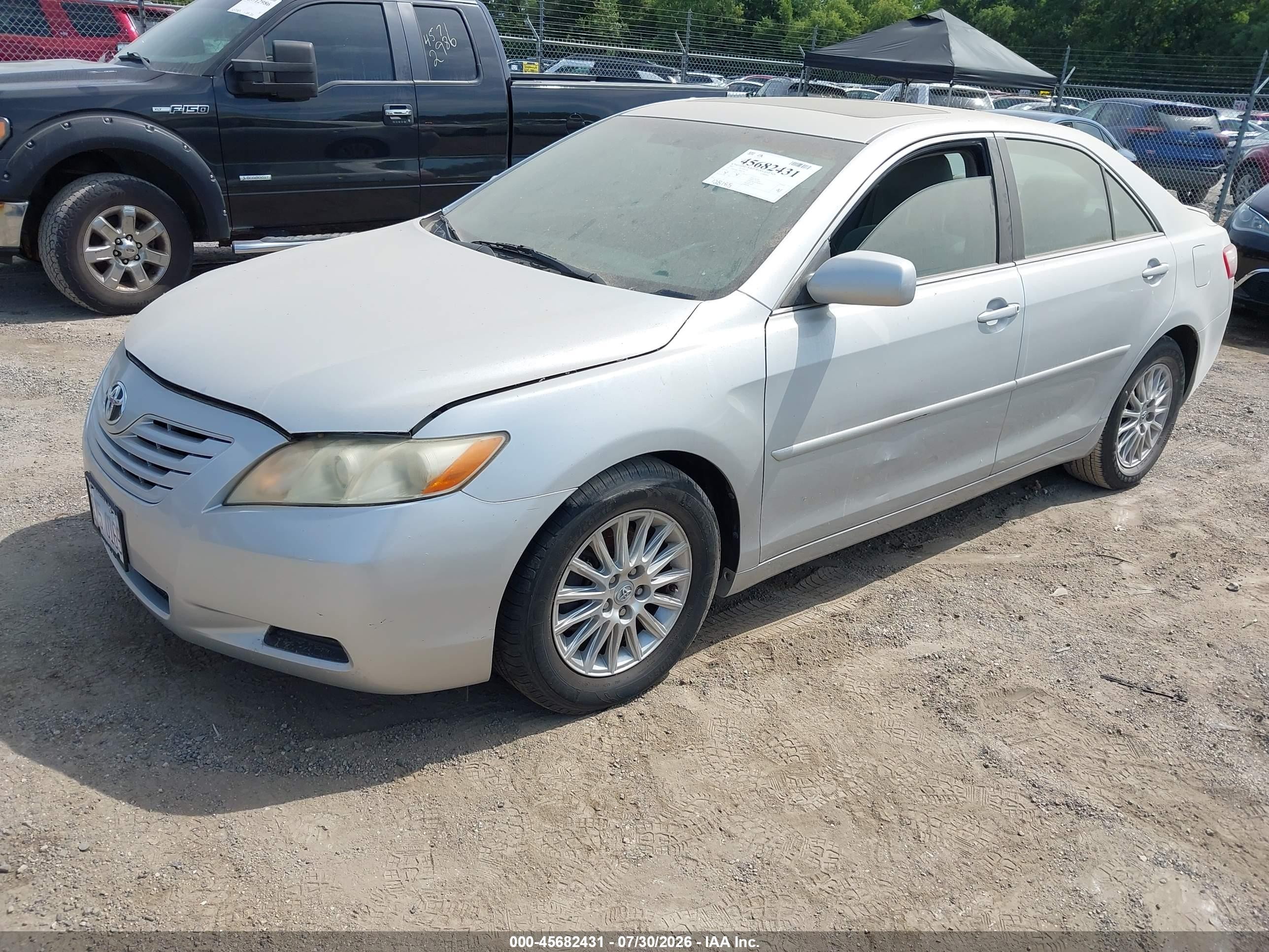 2007 Toyota Camry Le Gray vin: 4T4BE46K77R001791
