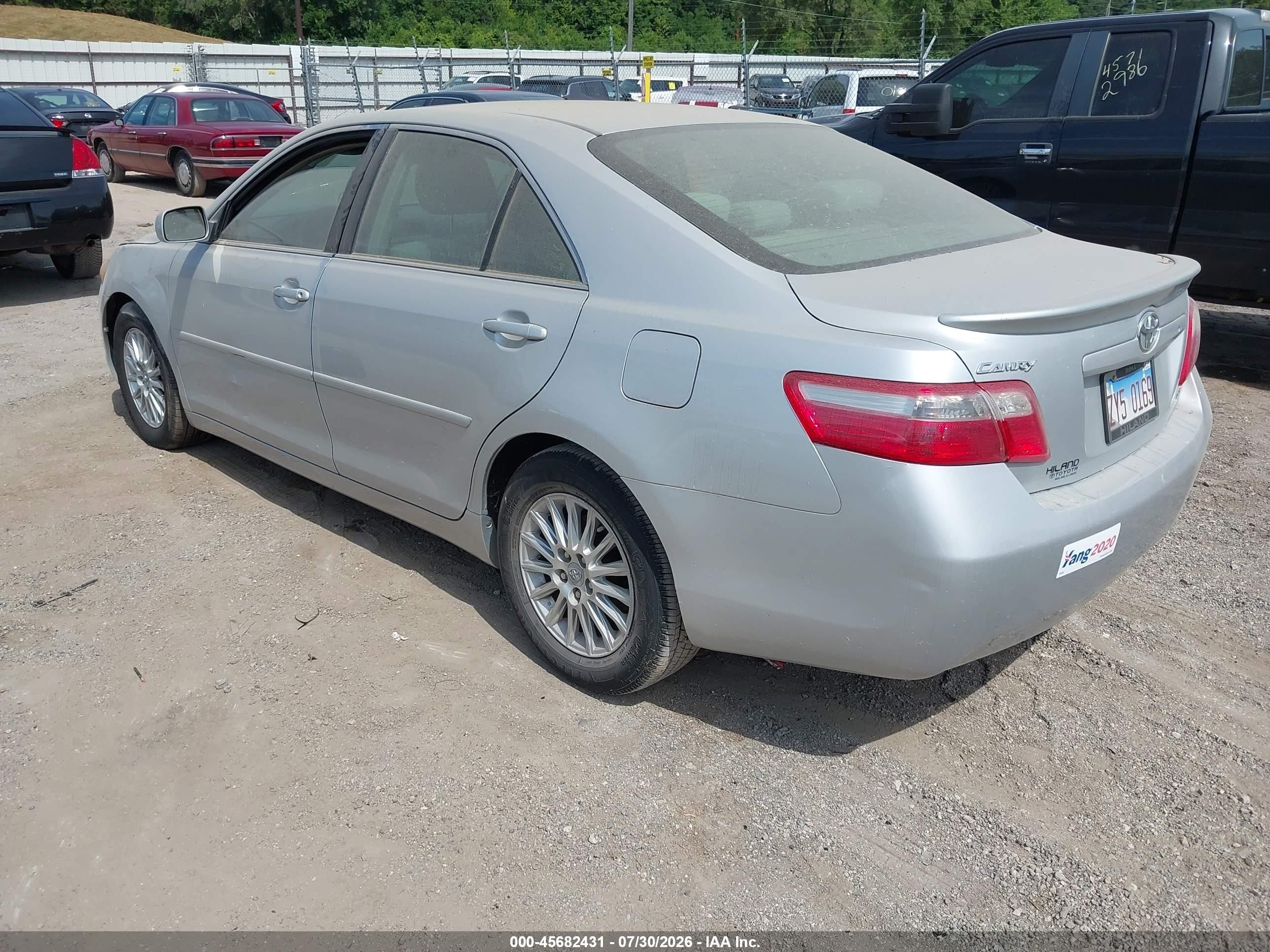 2007 Toyota Camry Le Gray vin: 4T4BE46K77R001791