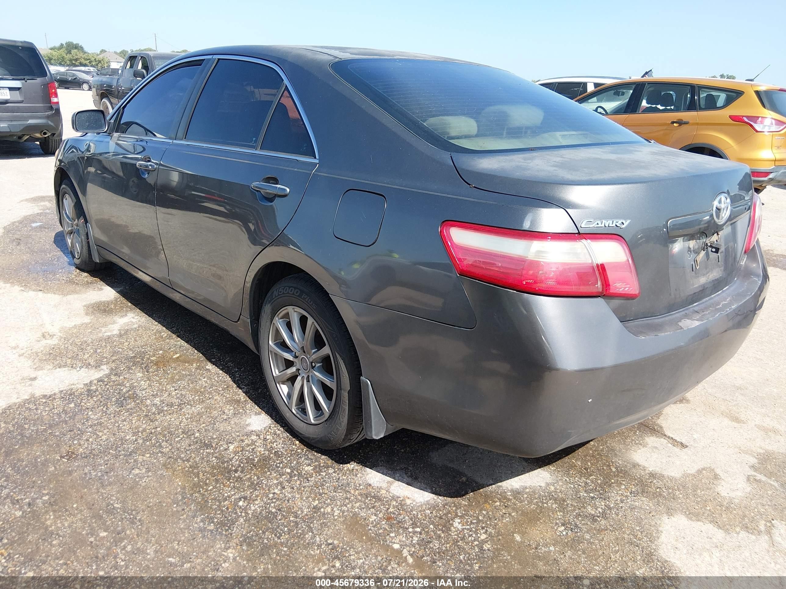 2007 Toyota Camry Le Gray vin: 4T4BE46K77R002620