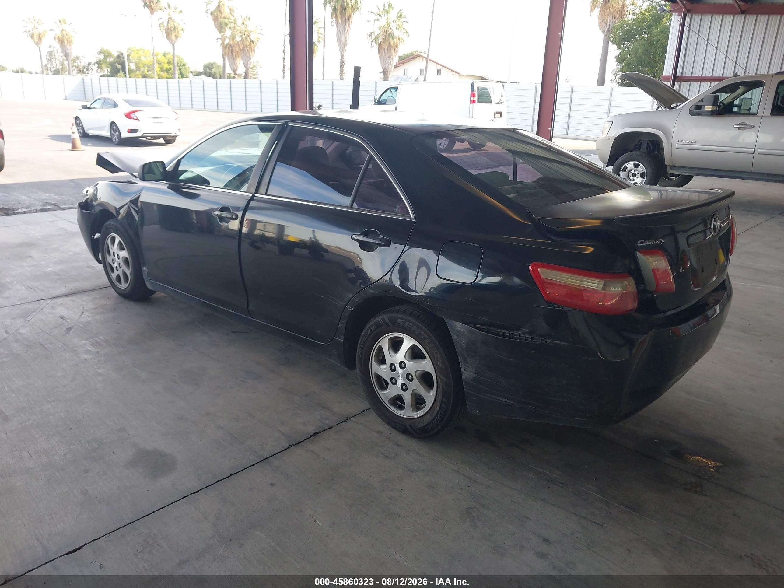 2008 Toyota Camry Le Black vin: 4T4BE46K78R032136