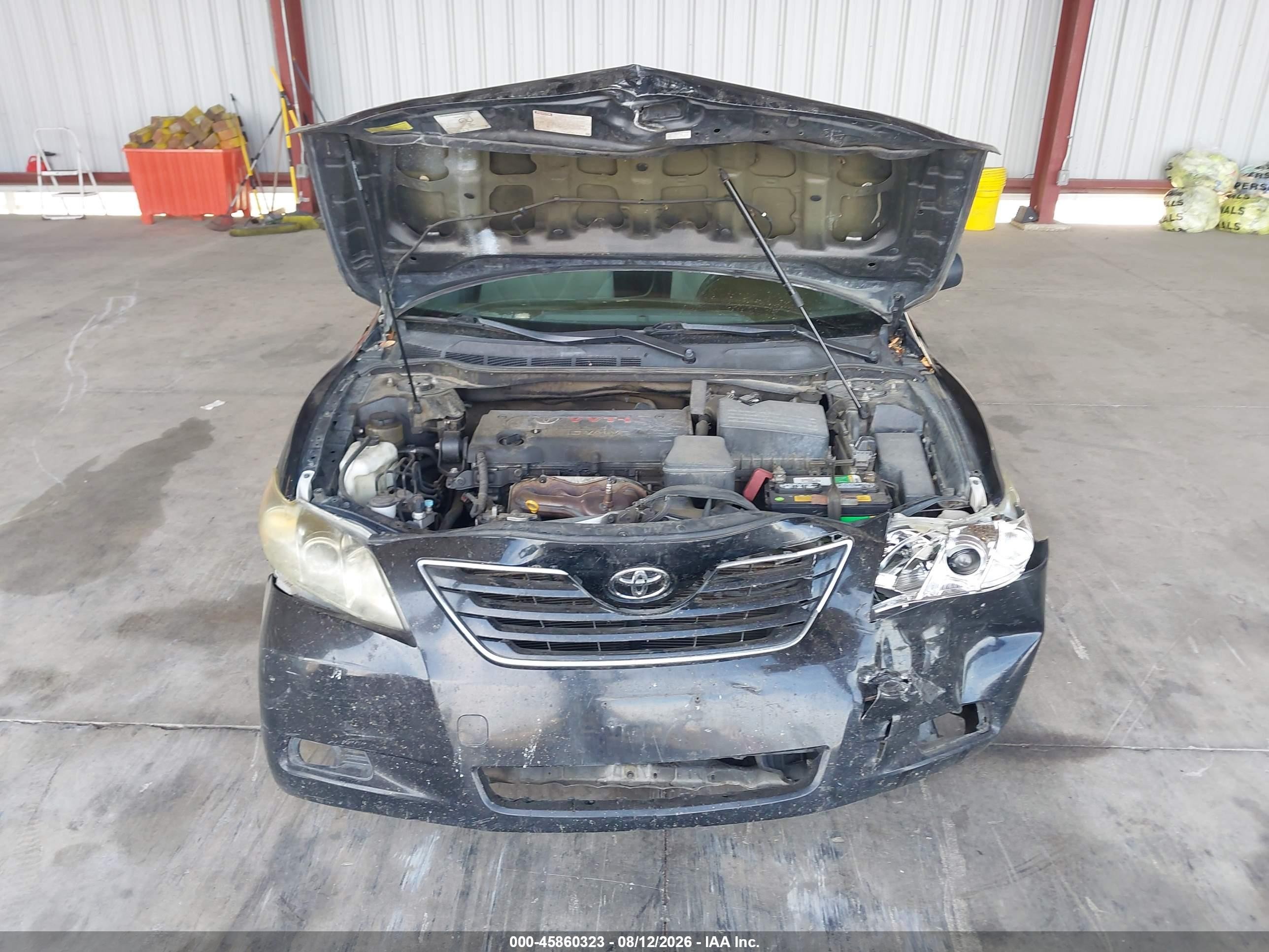 2008 Toyota Camry Le Black vin: 4T4BE46K78R032136