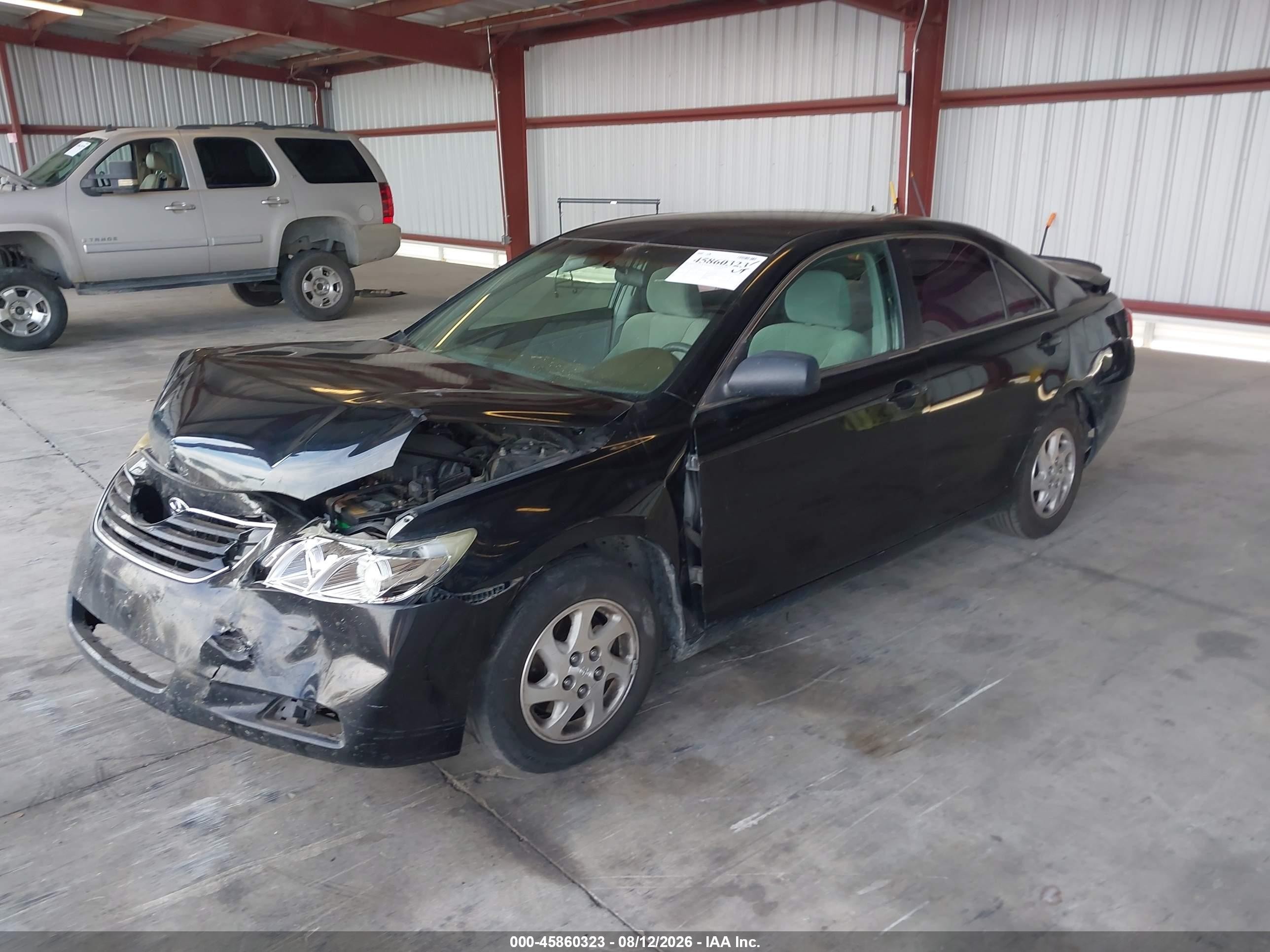 2008 Toyota Camry Le Black vin: 4T4BE46K78R032136