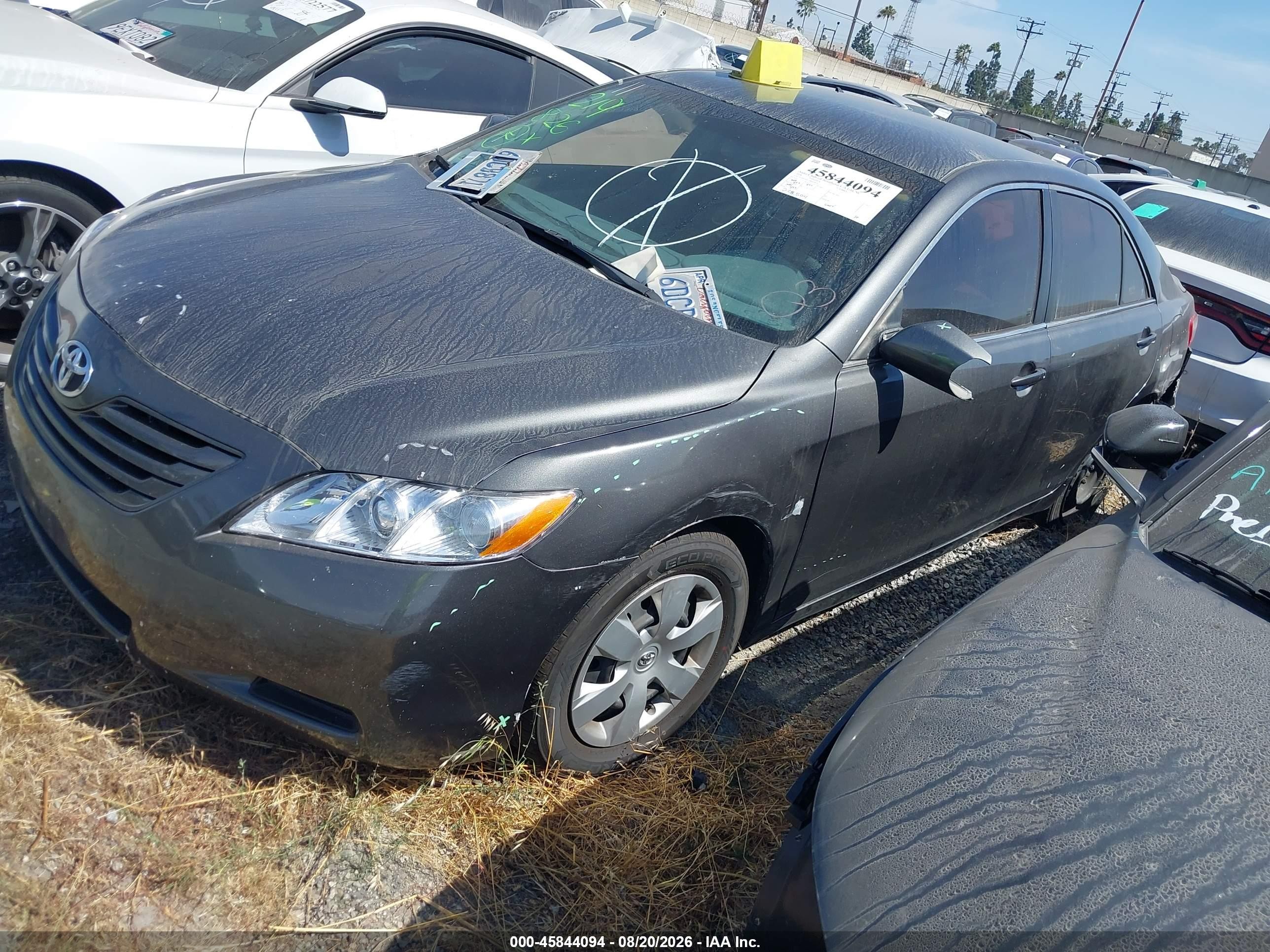 2008 Toyota Camry Le Серый vin: 4T4BE46K78R043458