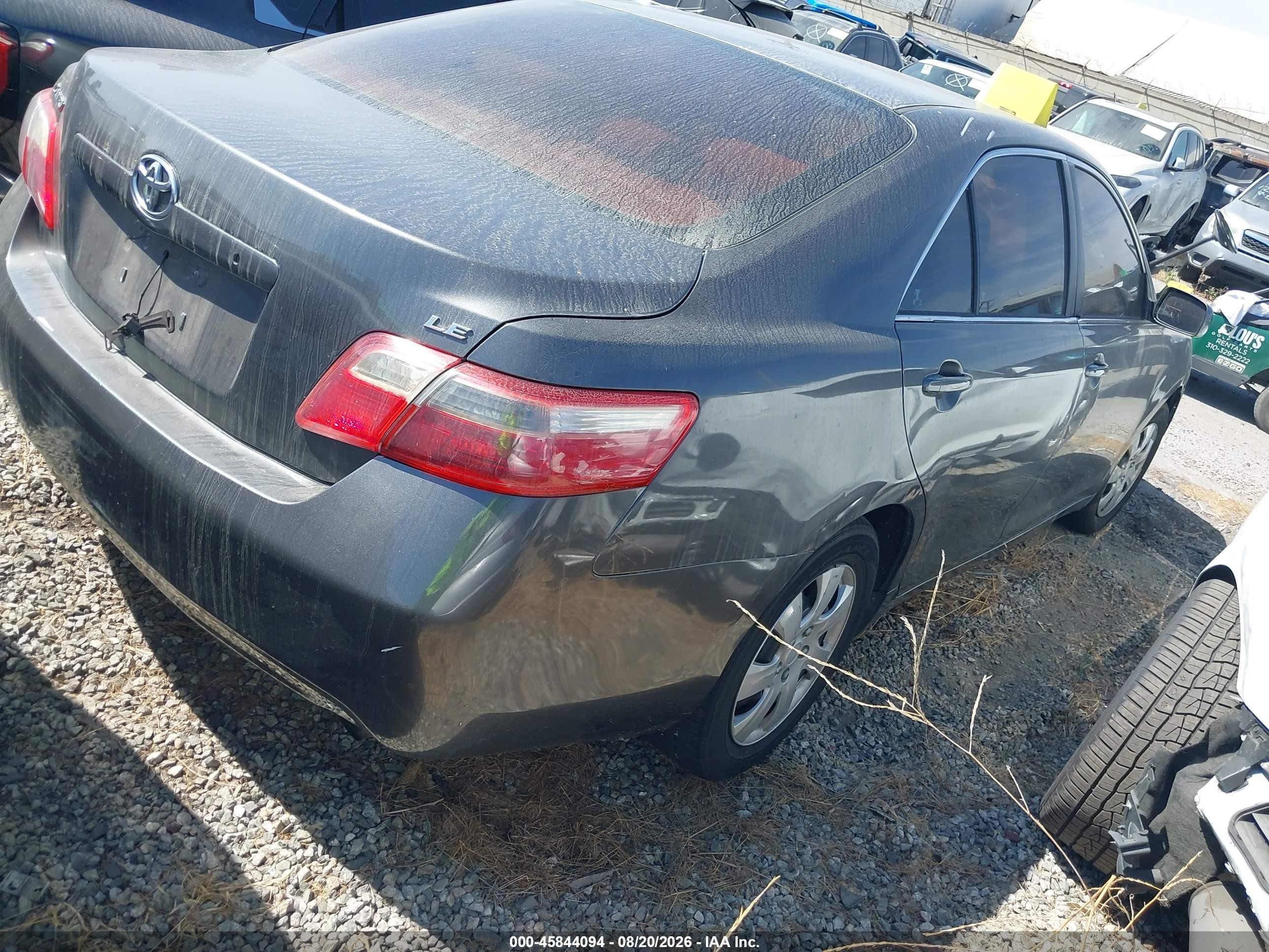 2008 Toyota Camry Le Серый vin: 4T4BE46K78R043458