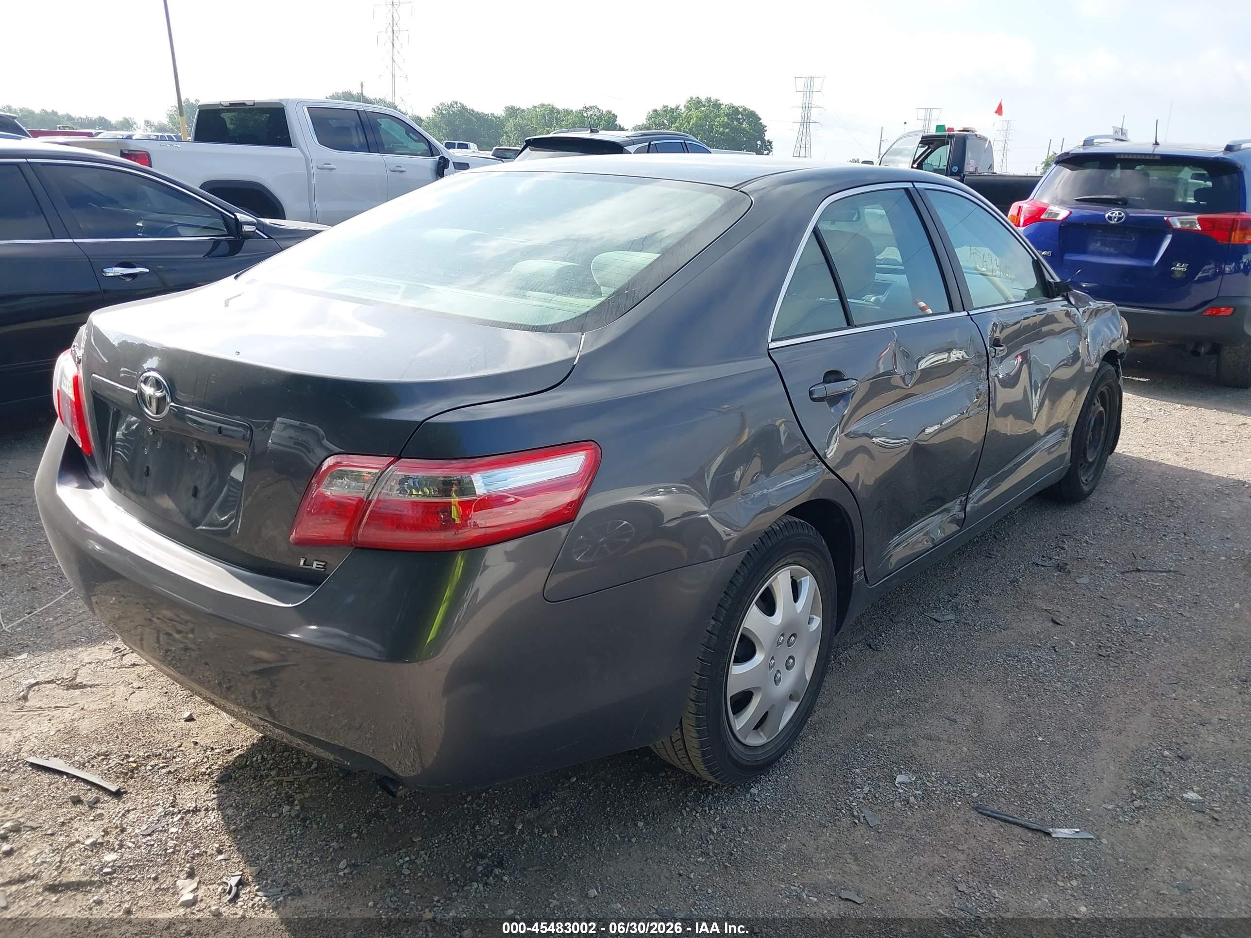 2008 Toyota Camry Le Gray vin: 4T4BE46K78R046974