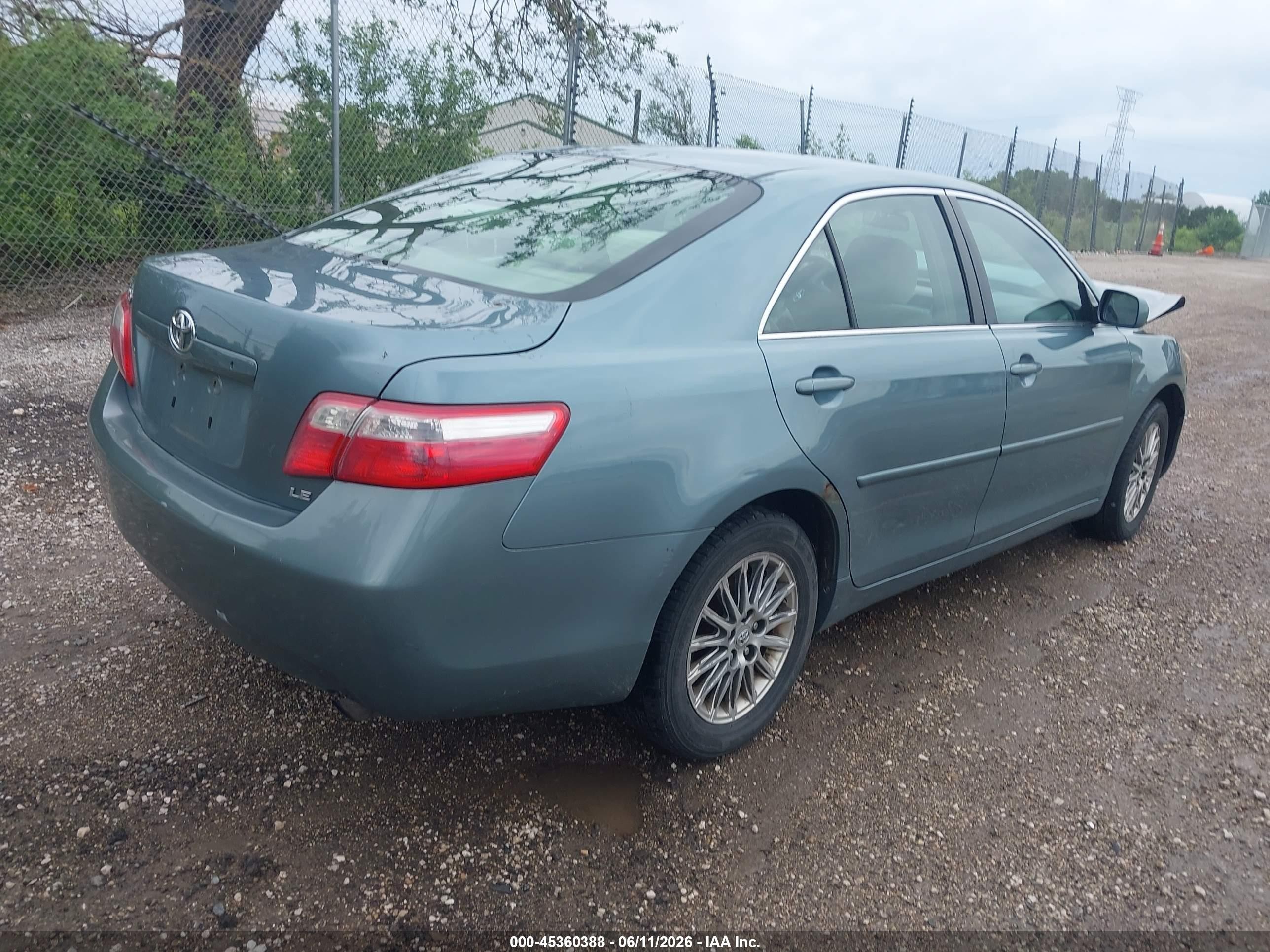 2009 Toyota Camry Le Green vin: 4T4BE46K79R076008