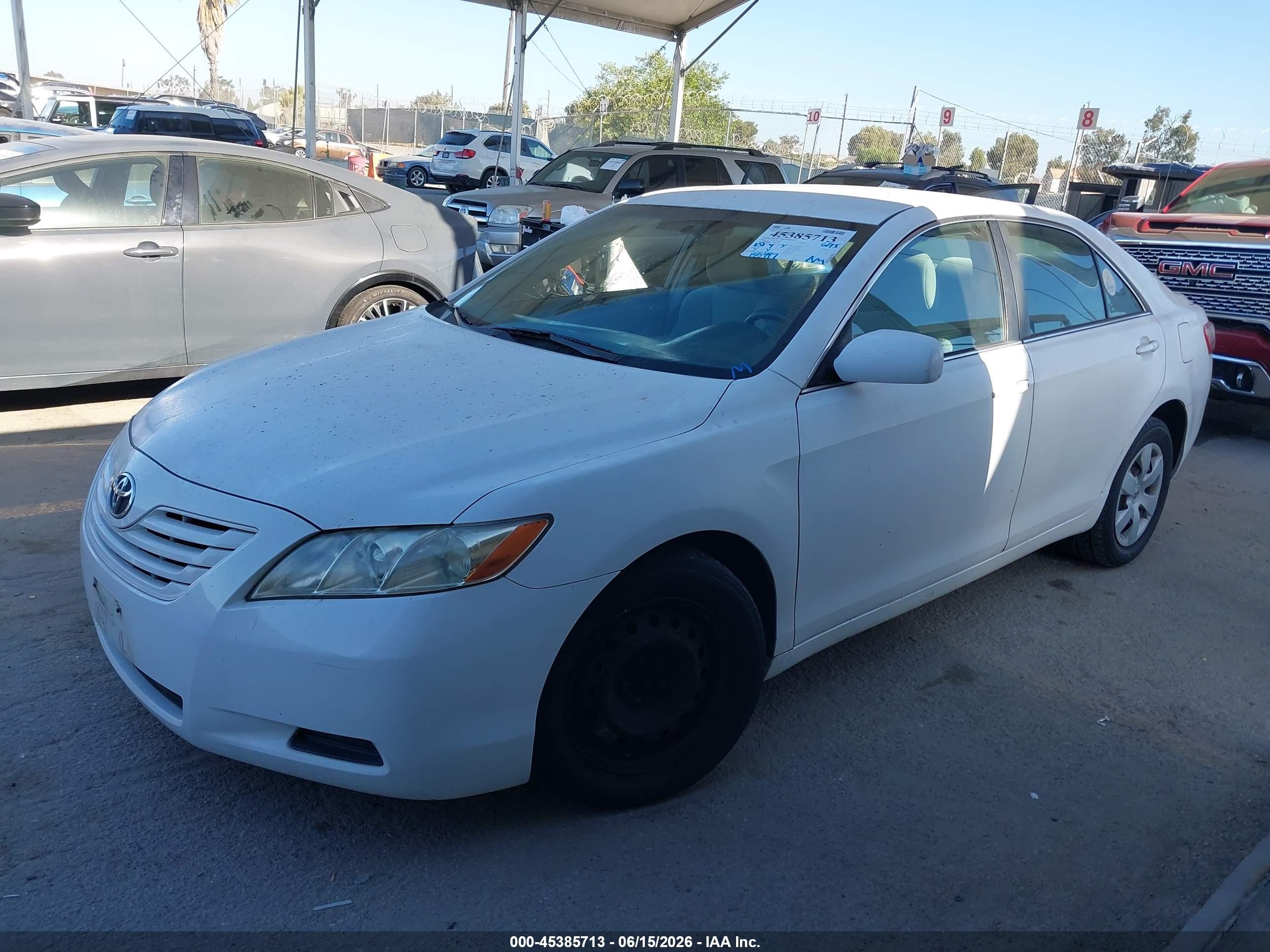 2009 Toyota Camry Le White vin: 4T4BE46K79R085744