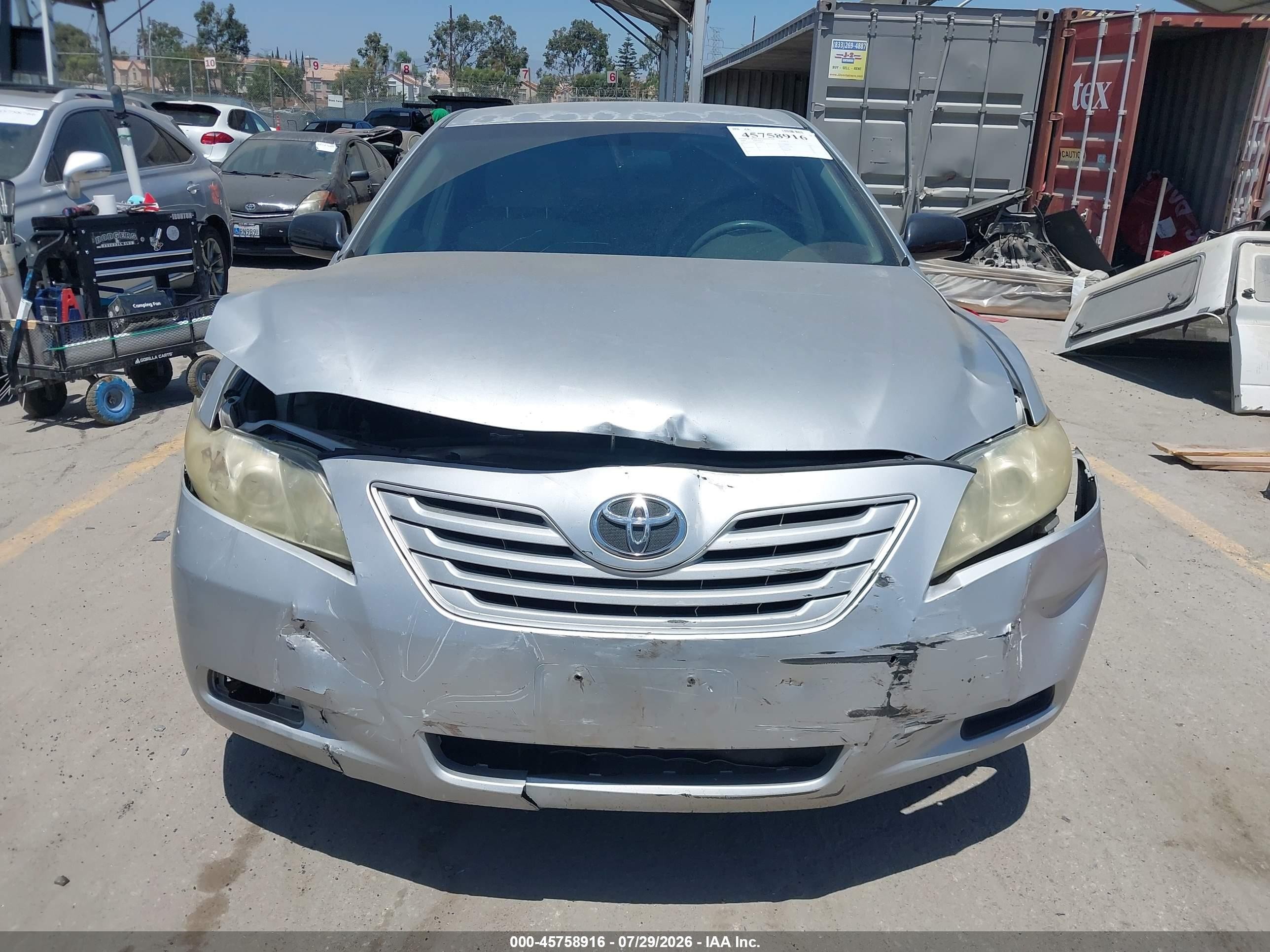 2009 Toyota Camry Le Серебряный vin: 4T4BE46K79R086814
