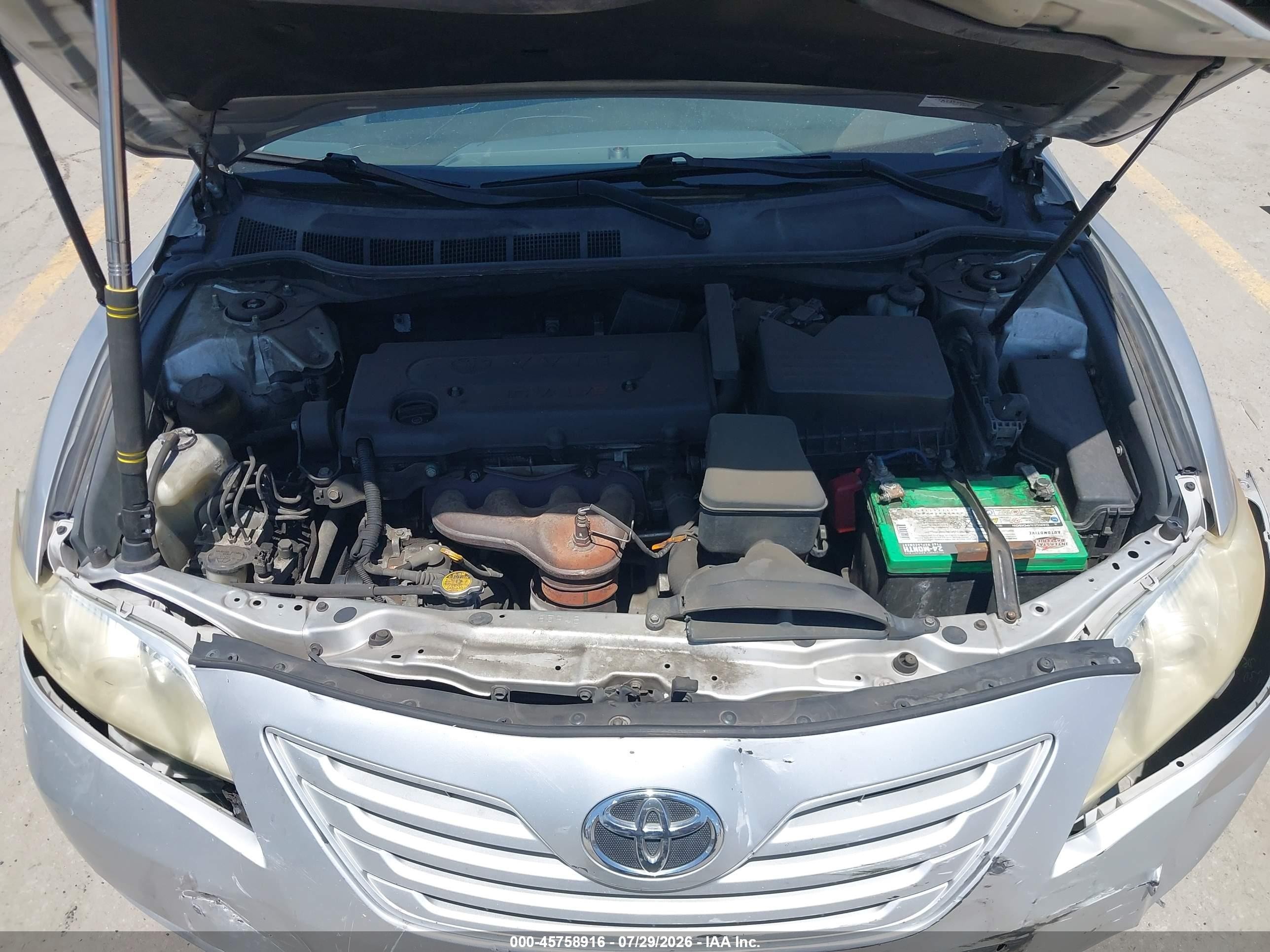 2009 Toyota Camry Le Серебряный vin: 4T4BE46K79R086814