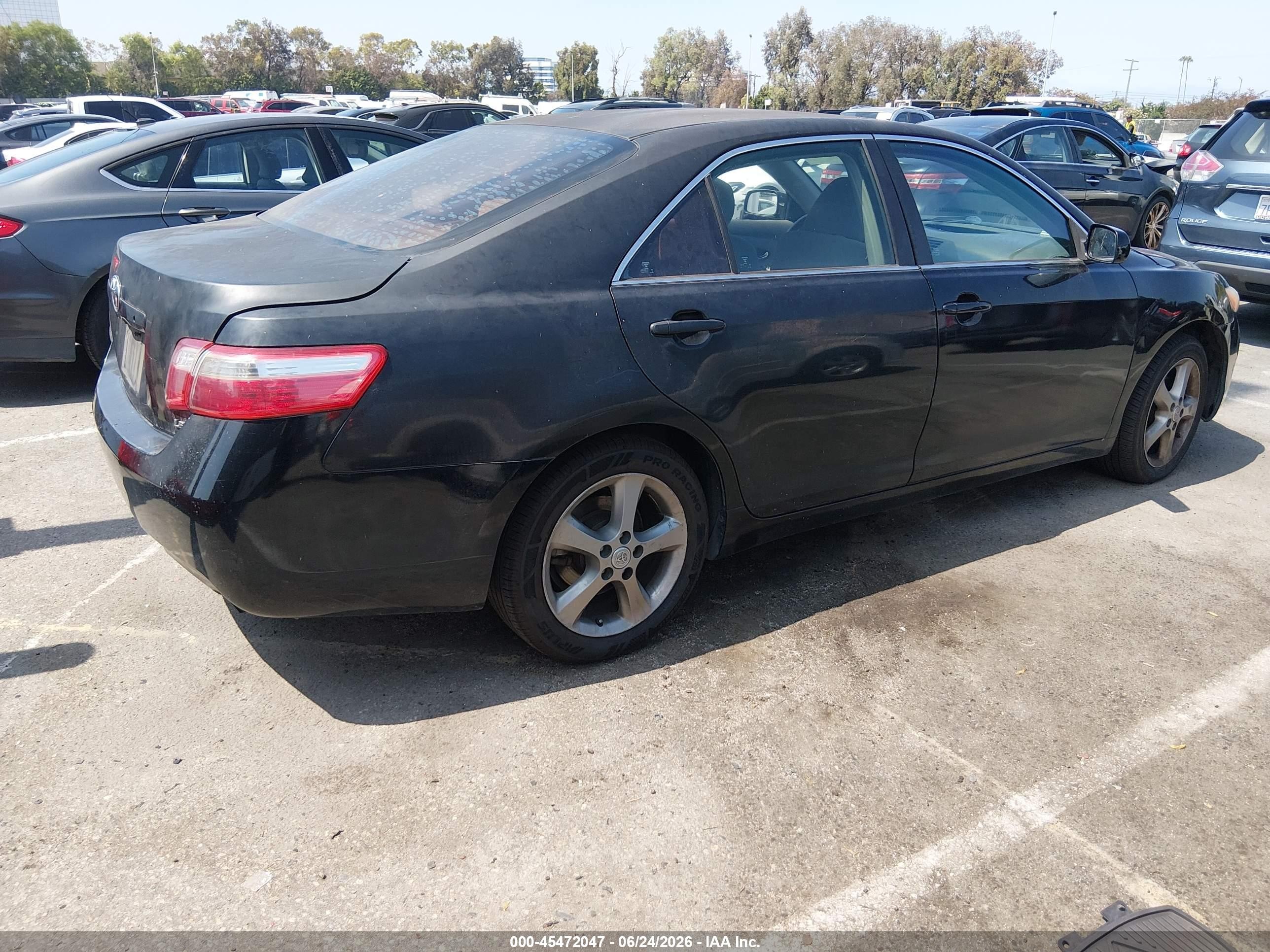 2009 Toyota Camry Le Black vin: 4T4BE46K79R092581