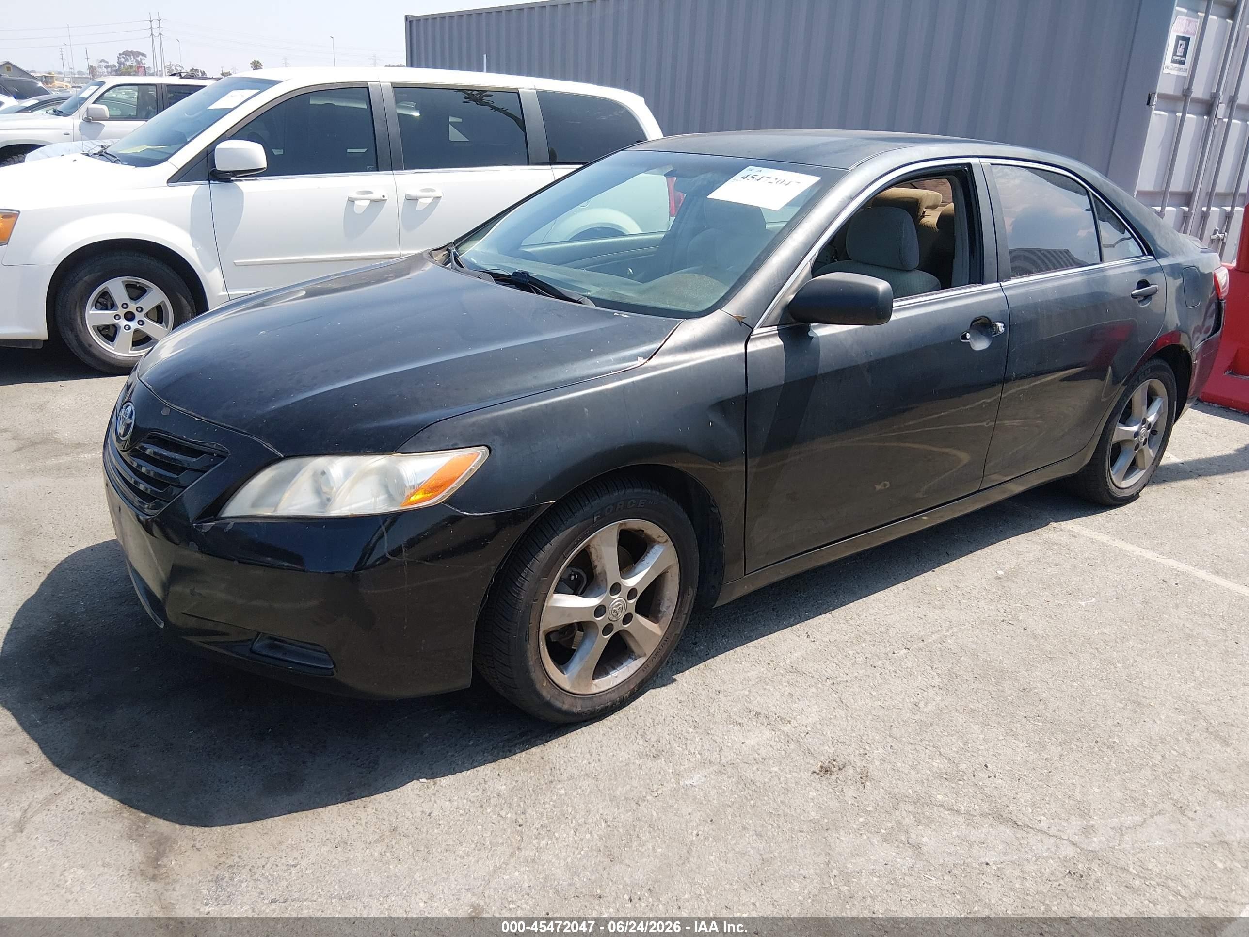 2009 Toyota Camry Le Black vin: 4T4BE46K79R092581