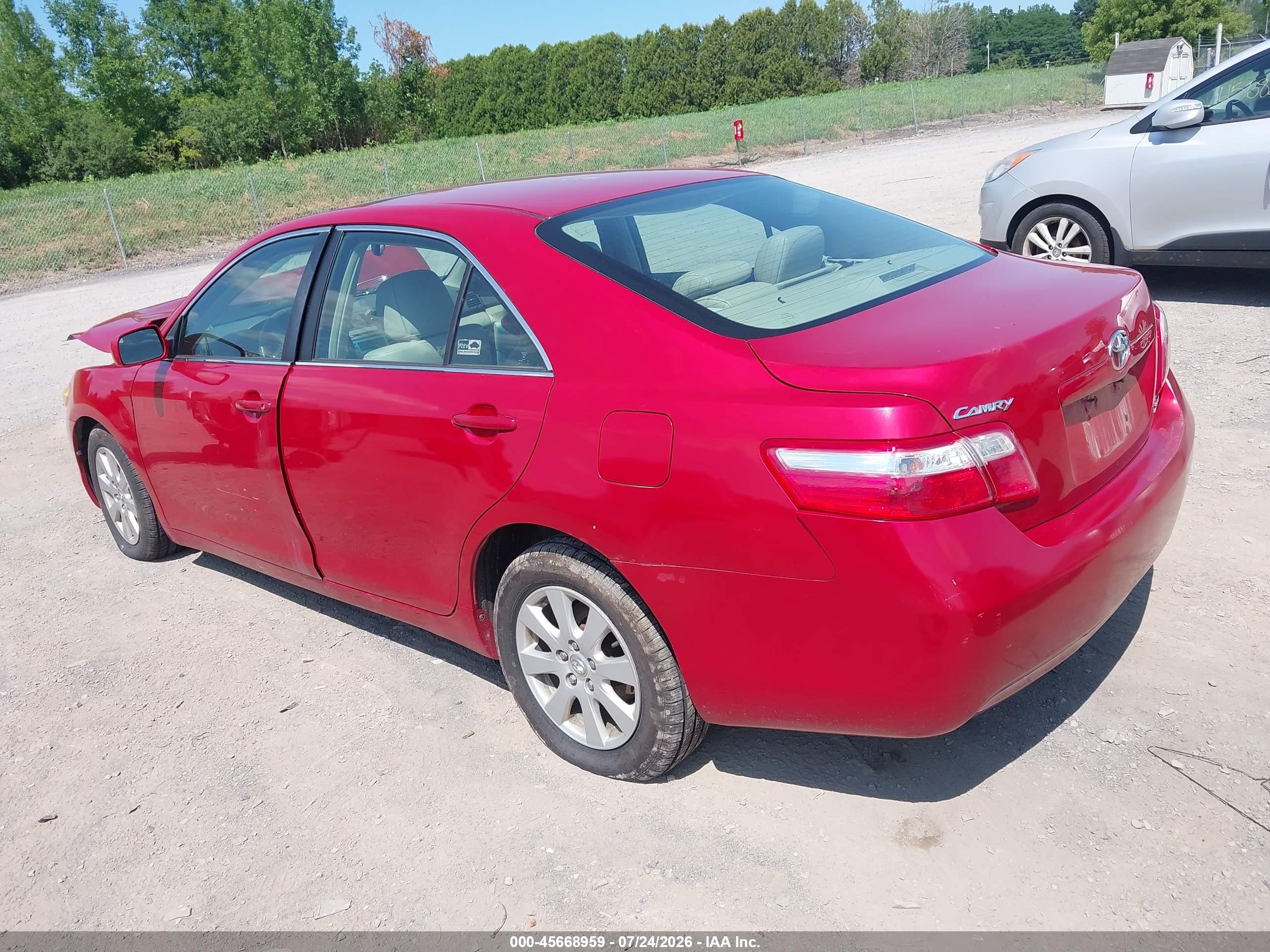 2009 Toyota Camry Xle Красный vin: 4T4BE46K79R100453