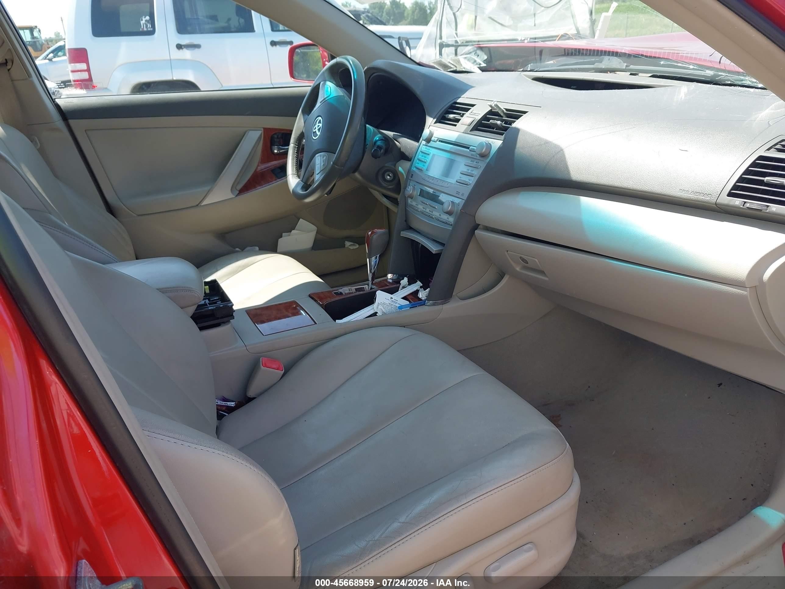 2009 Toyota Camry Xle Красный vin: 4T4BE46K79R100453