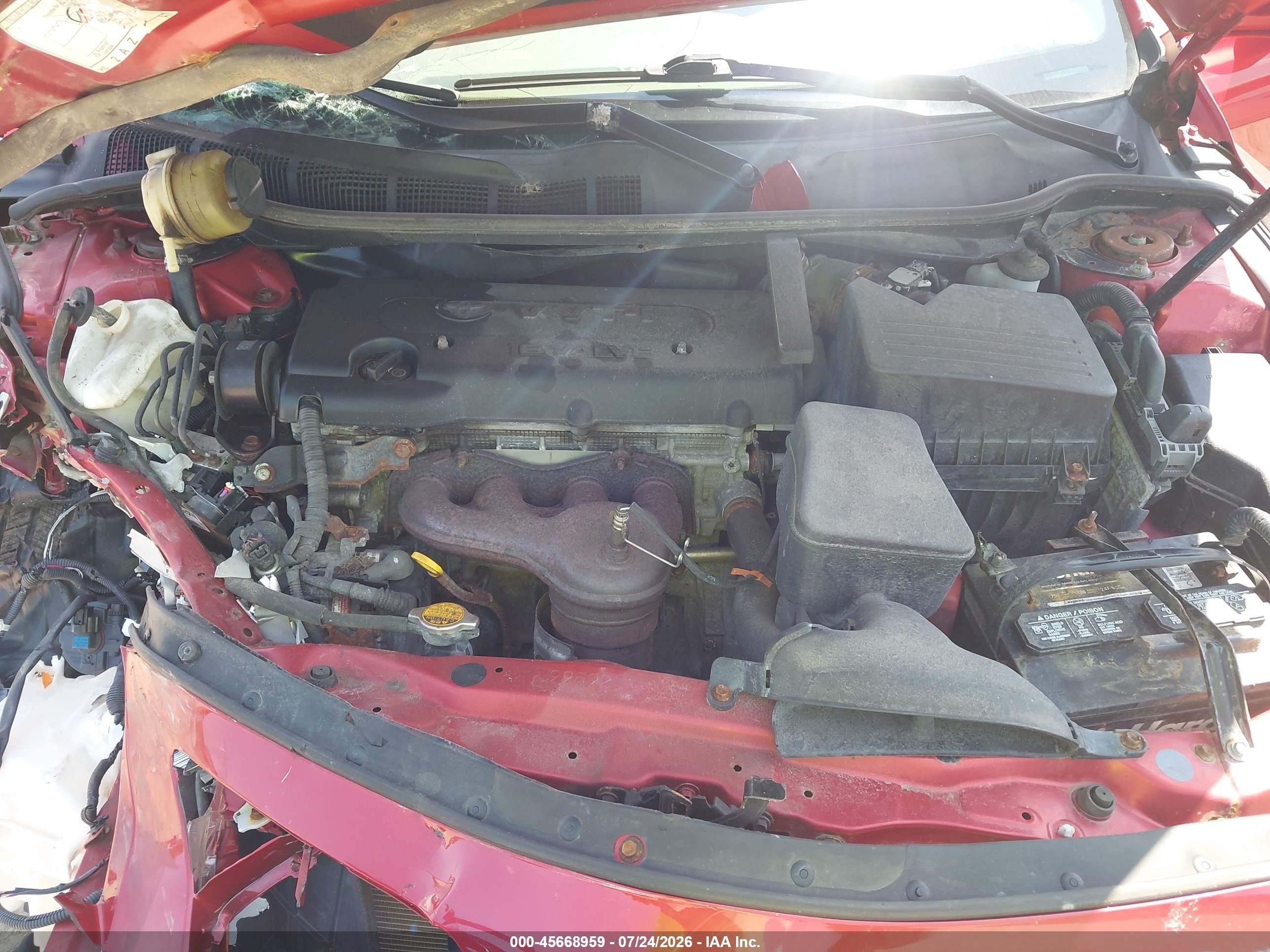 2009 Toyota Camry Xle Красный vin: 4T4BE46K79R100453