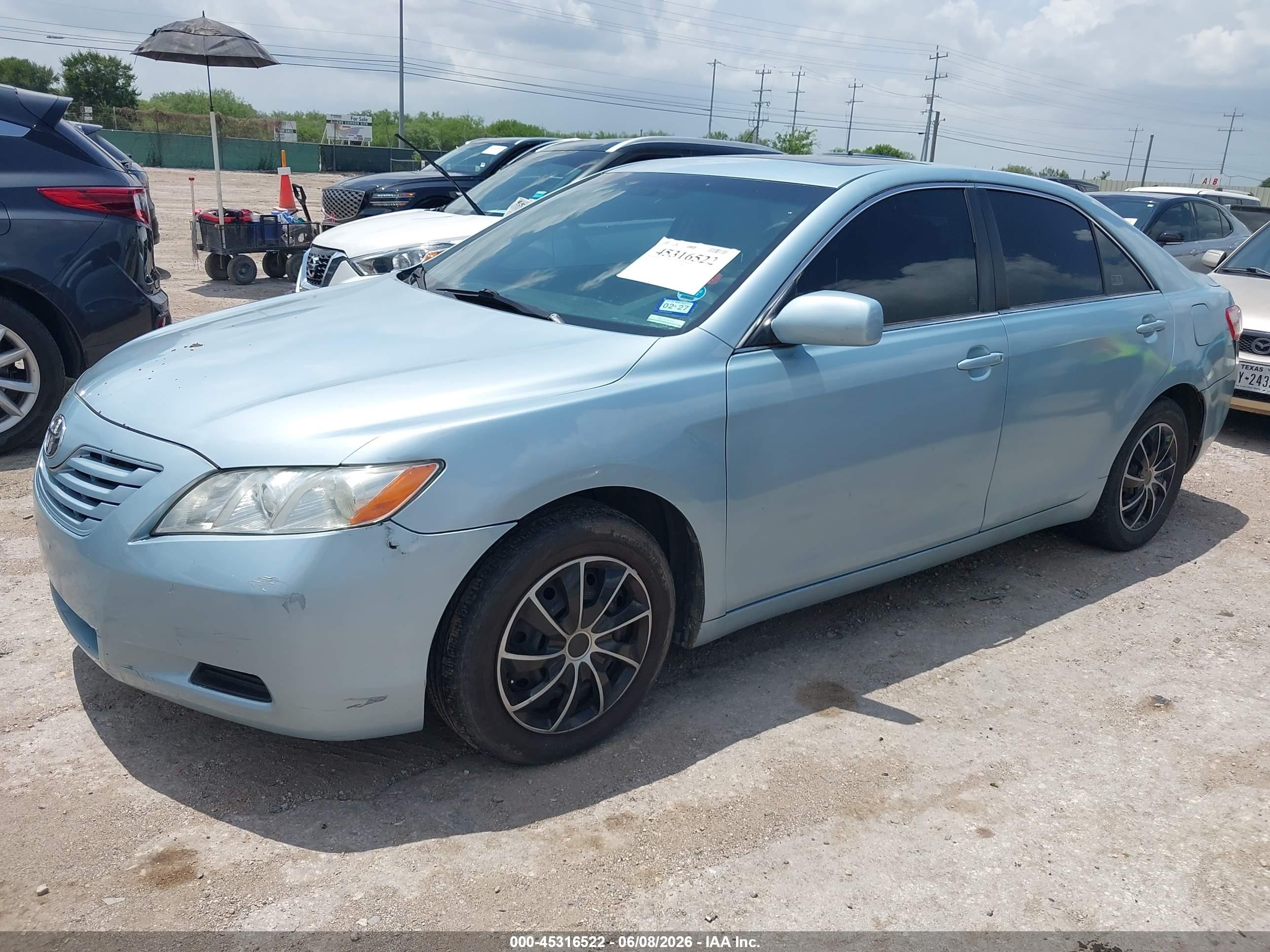 2009 Toyota Camry Le Синий vin: 4T4BE46K79R132884