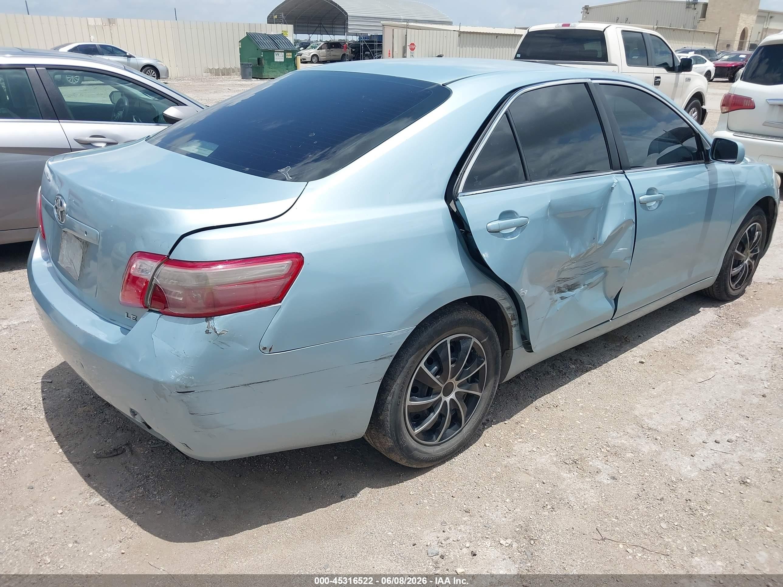 2009 Toyota Camry Le Синий vin: 4T4BE46K79R132884