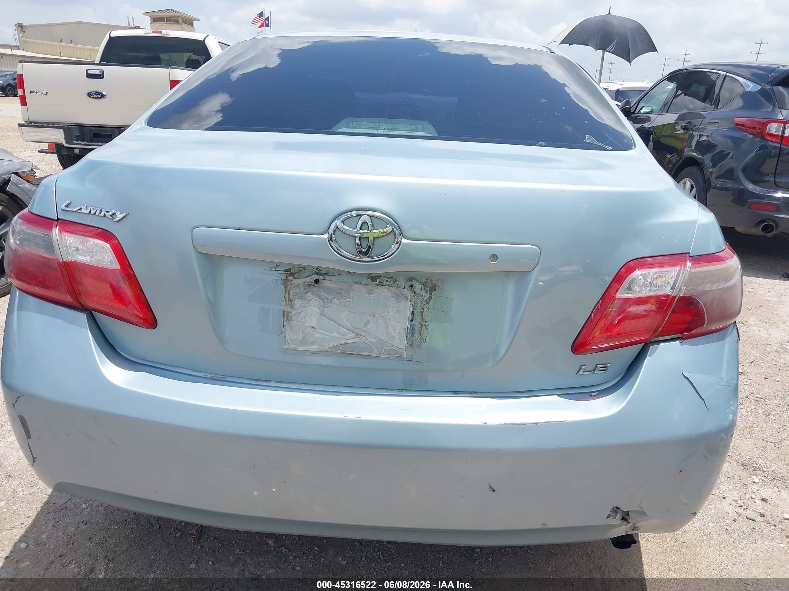 2009 Toyota Camry Le Синий vin: 4T4BE46K79R132884