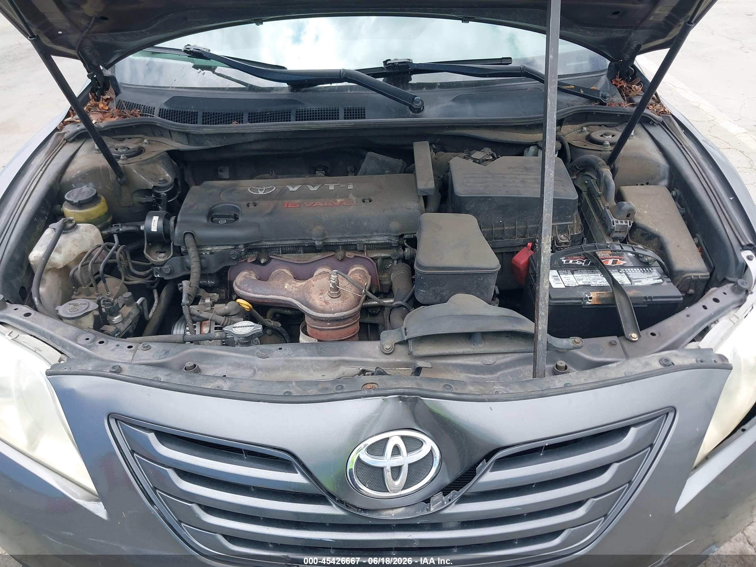 2008 Toyota Camry Le Серый vin: 4T4BE46K88R011991