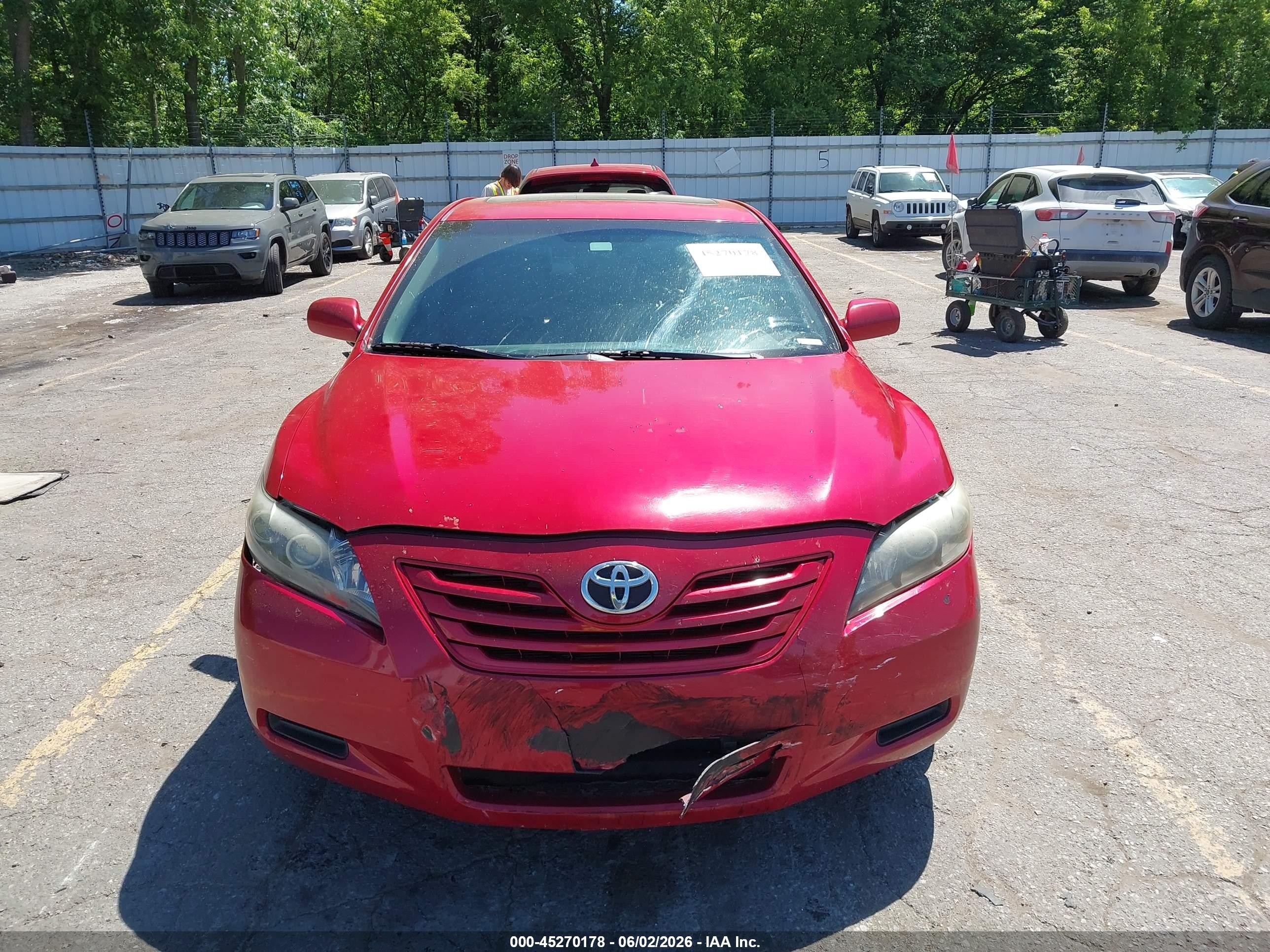 2009 Toyota Camry Le Red vin: 4T4BE46K89R063994