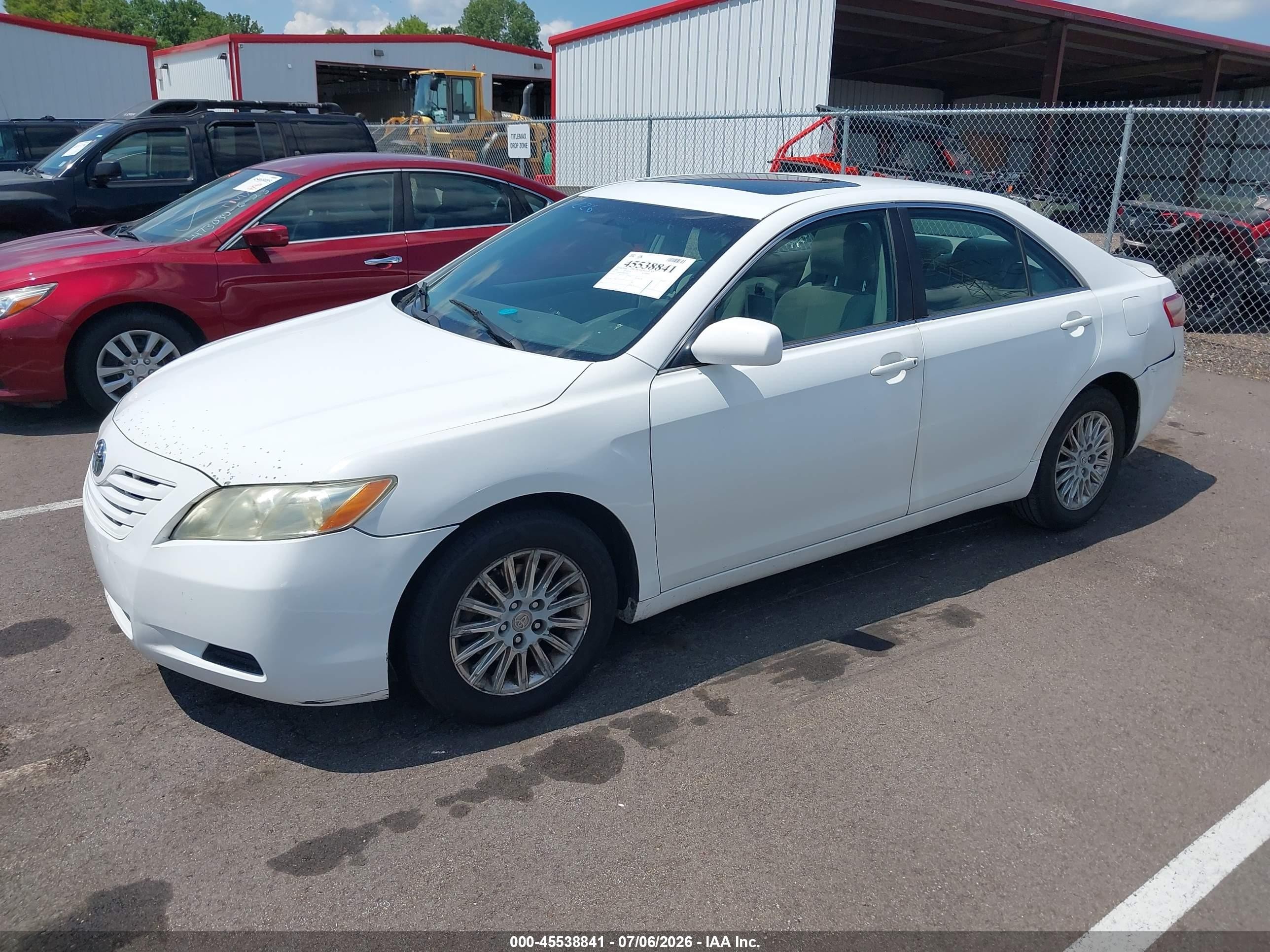 2009 Toyota Camry Le White vin: 4T4BE46K89R074462