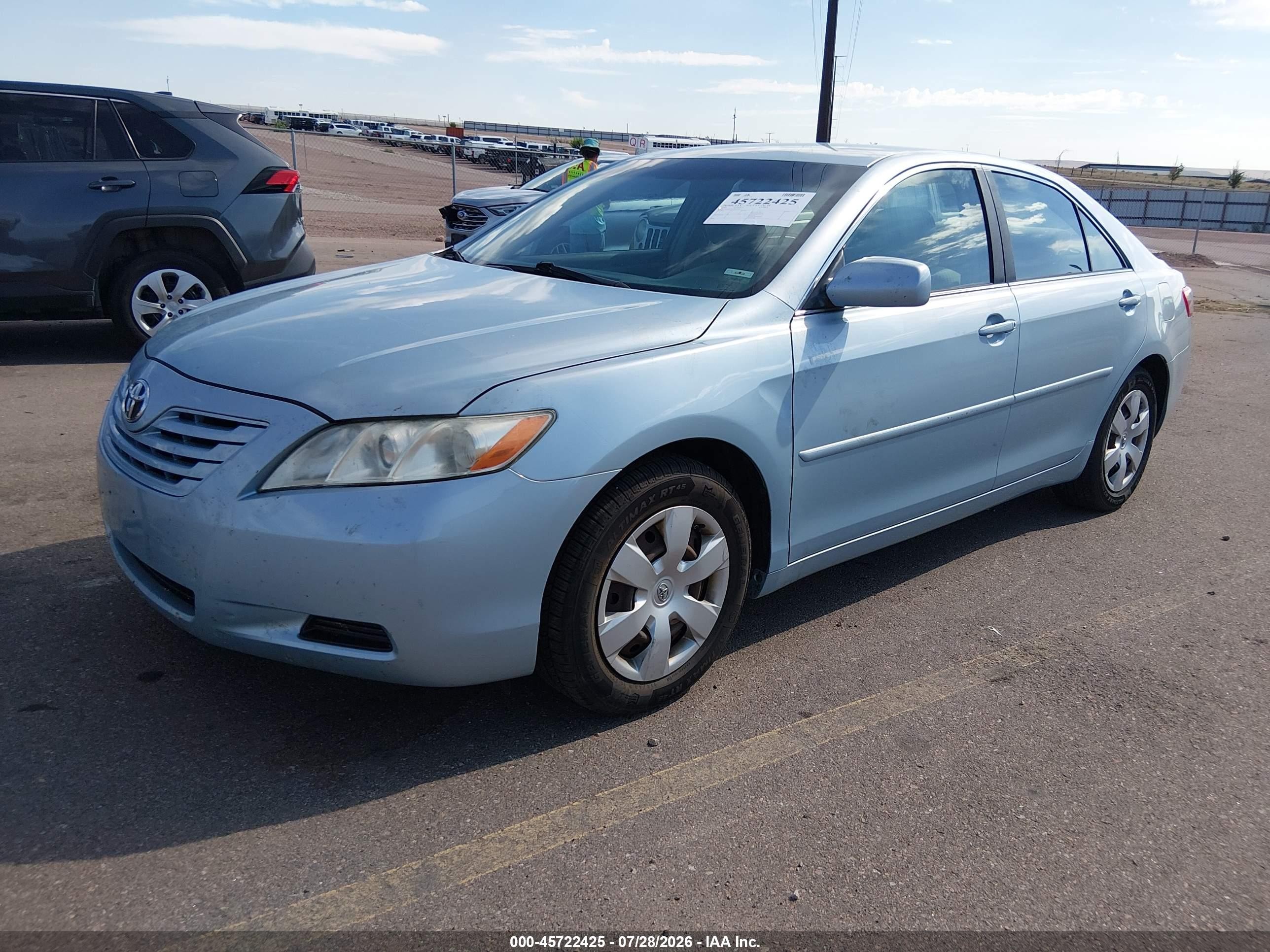 2009 Toyota Camry Le Синий vin: 4T4BE46K89R090497