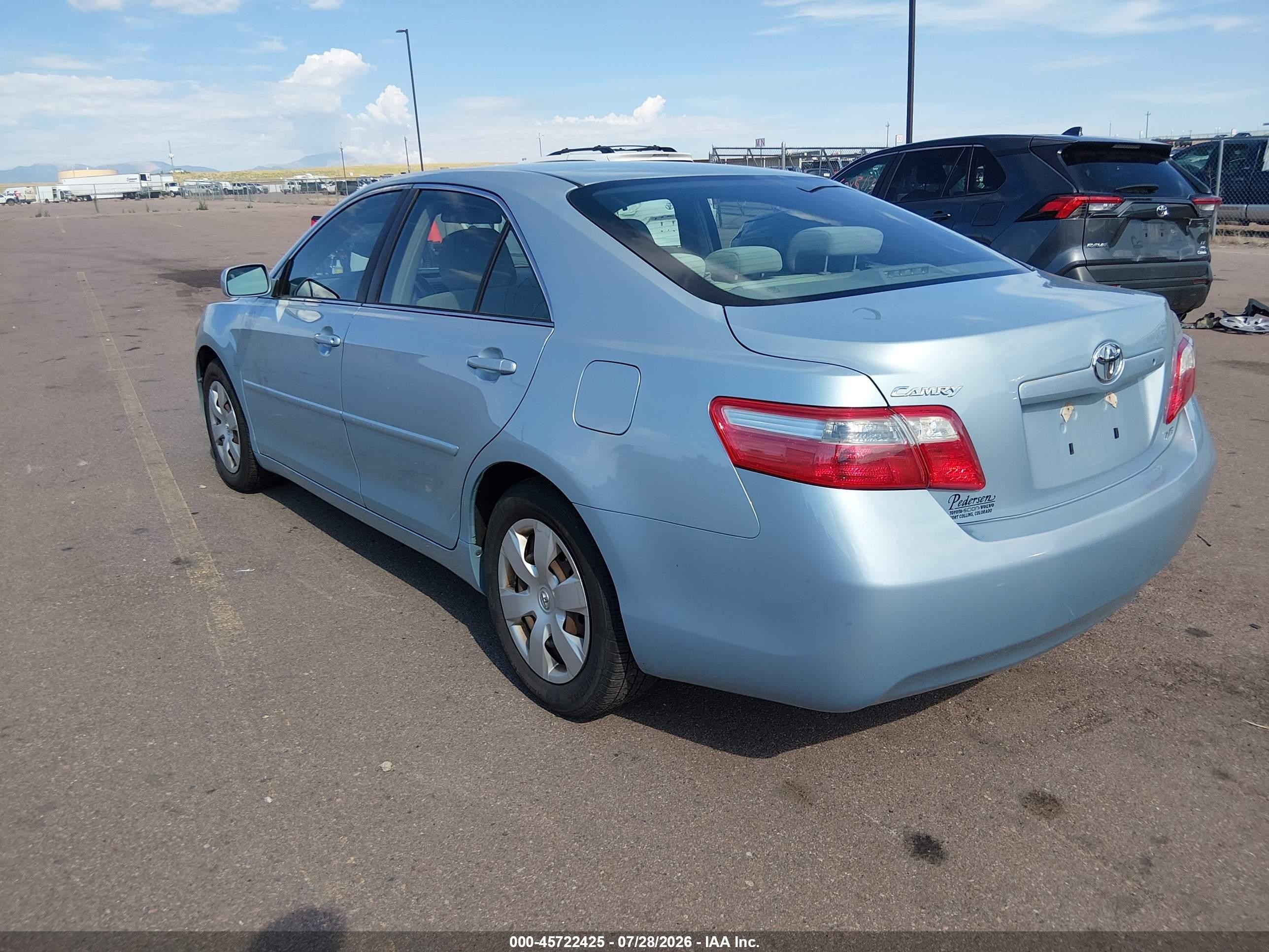 2009 Toyota Camry Le Синий vin: 4T4BE46K89R090497