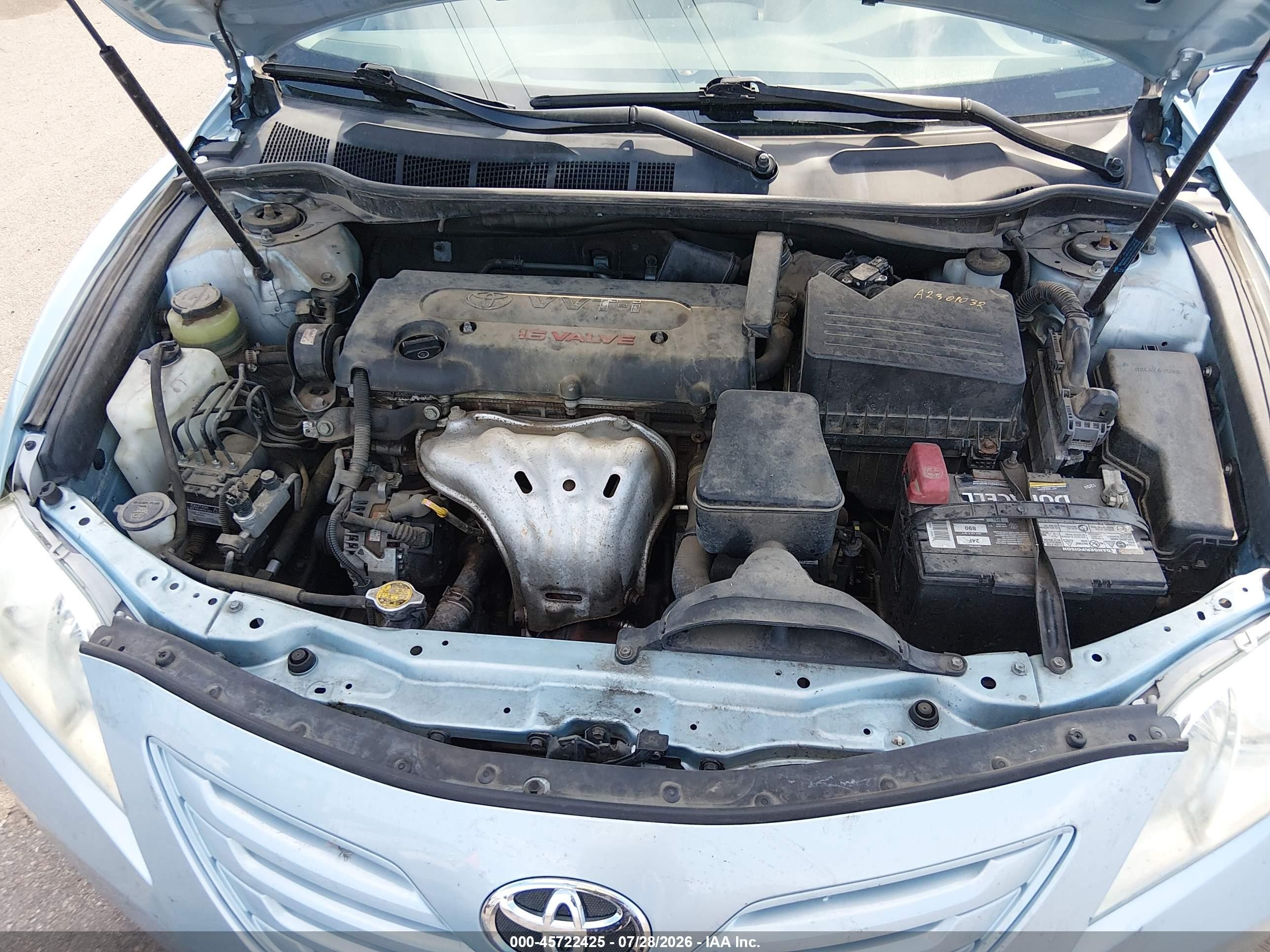 2009 Toyota Camry Le Синий vin: 4T4BE46K89R090497