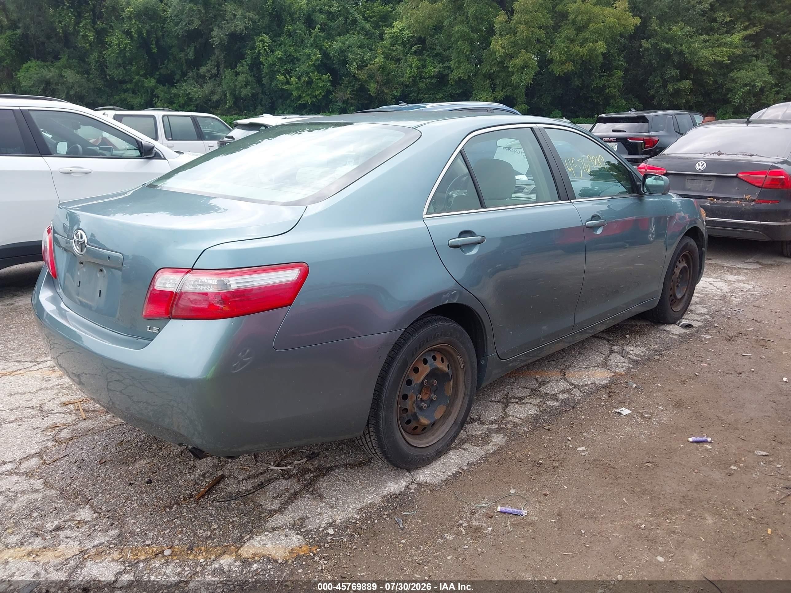 2009 Toyota Camry Le Бирюзовый vin: 4T4BE46K89R104995