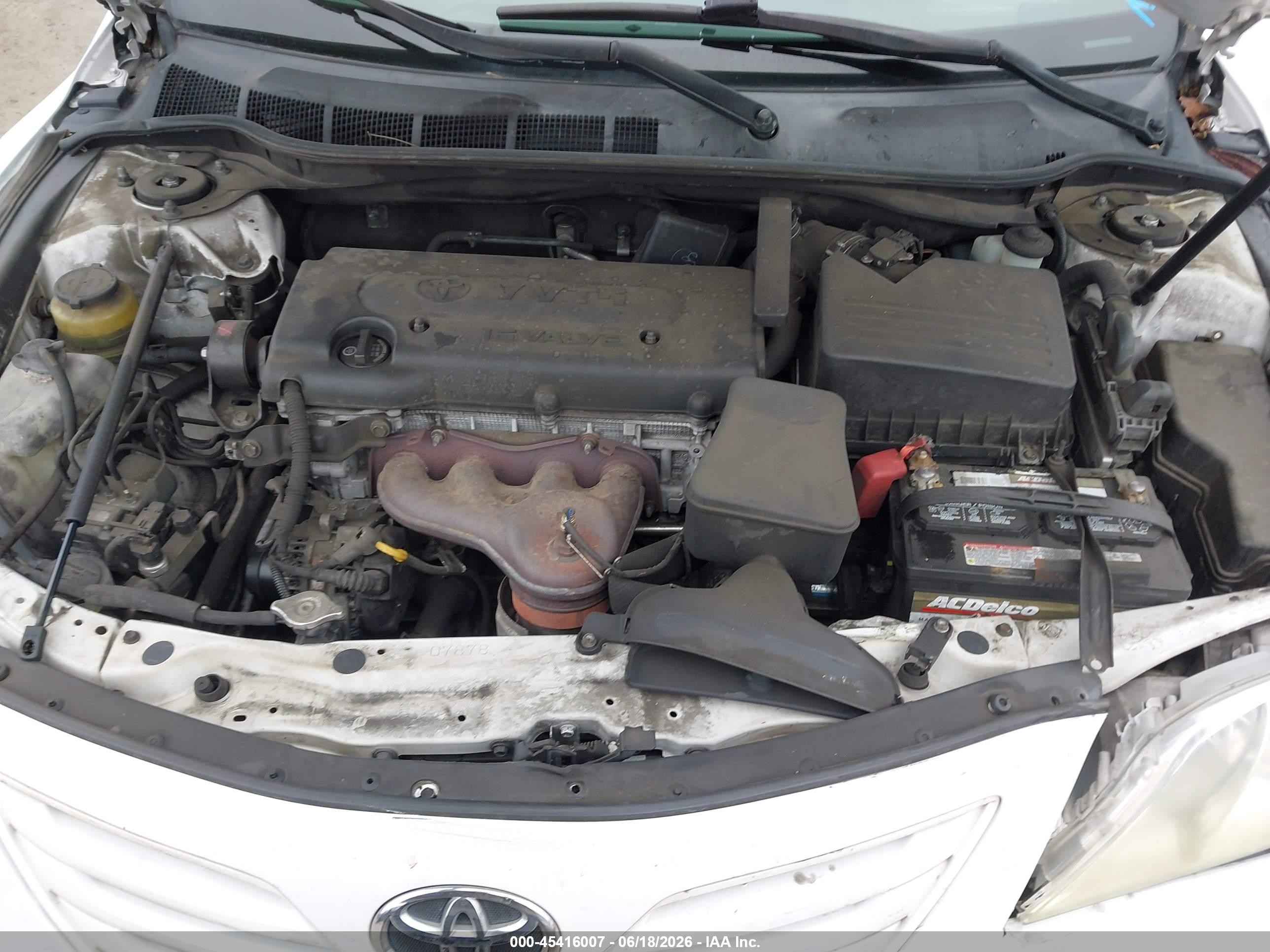 2009 Toyota Camry Le White vin: 4T4BE46K89R108724