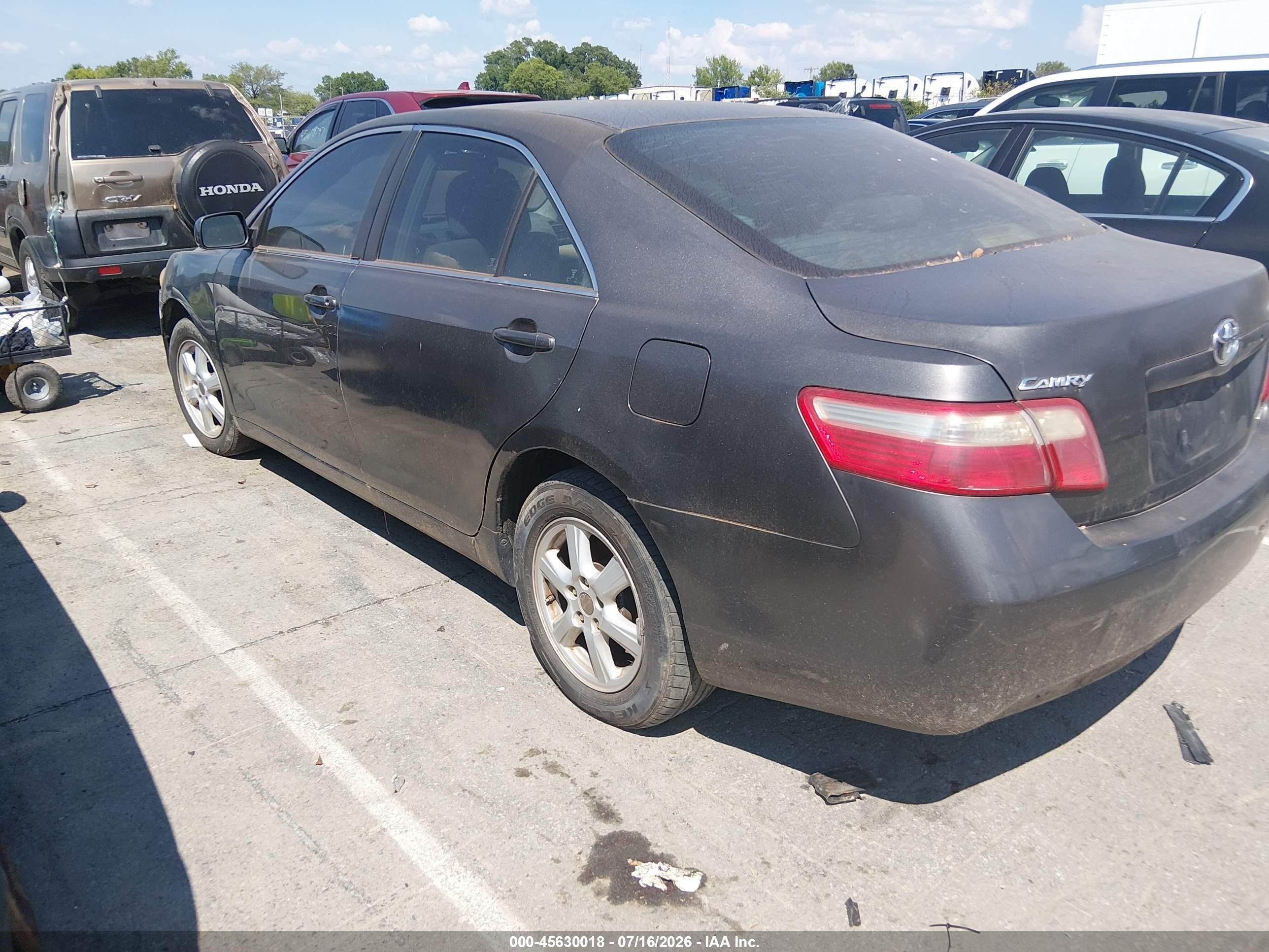 2007 Toyota Camry Le Gray vin: 4T4BE46K97R004501