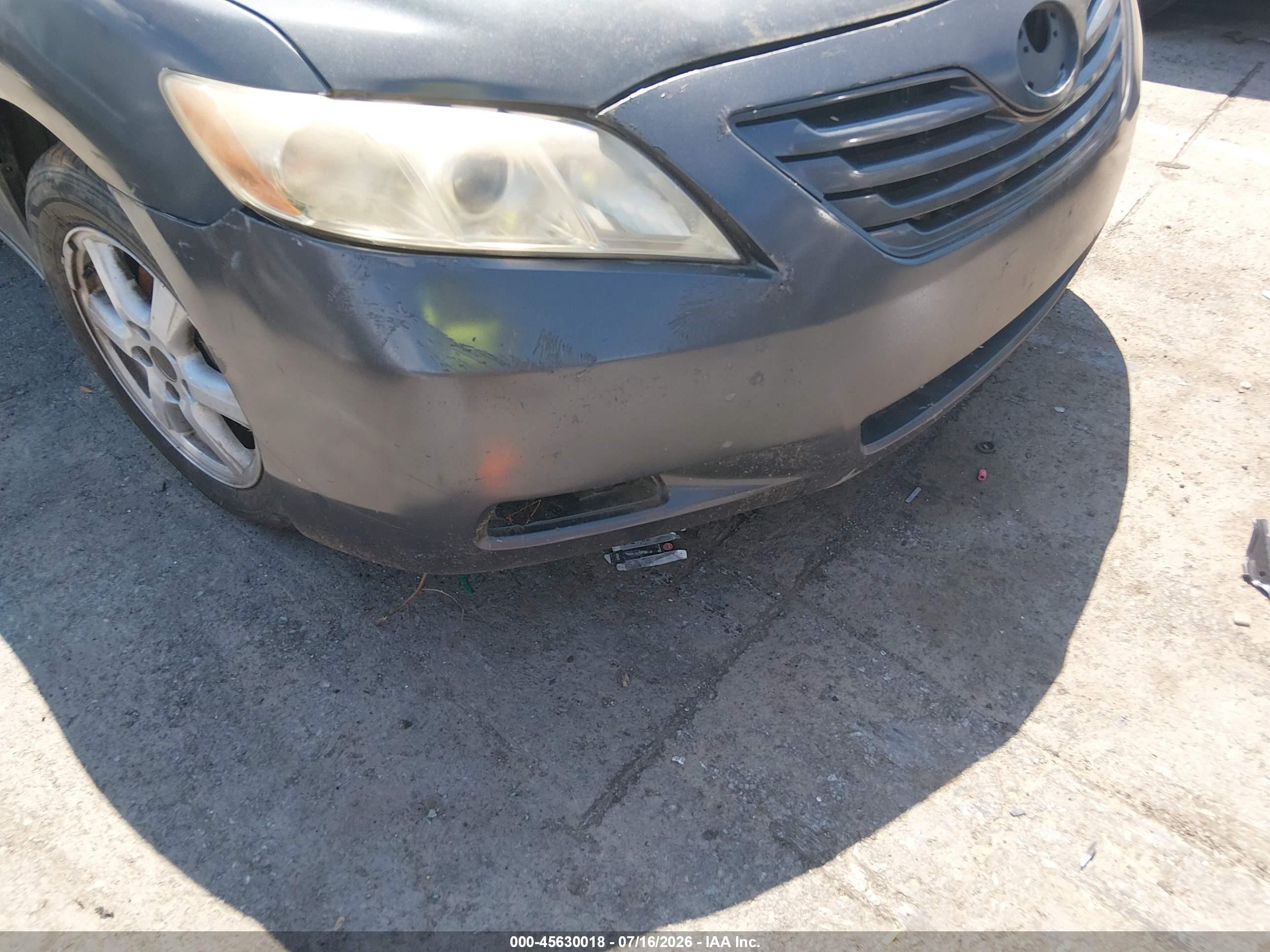 2007 Toyota Camry Le Gray vin: 4T4BE46K97R004501