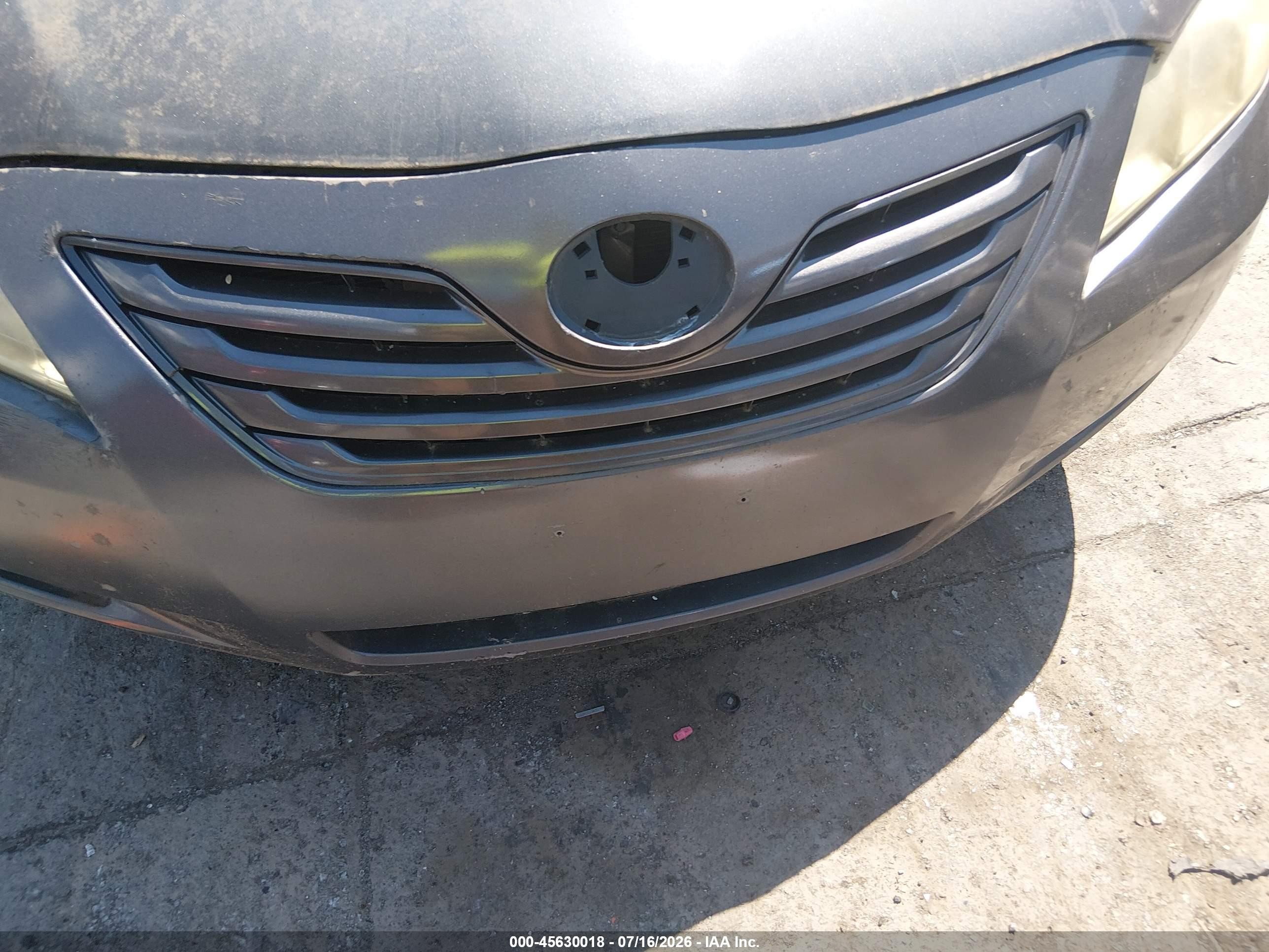 2007 Toyota Camry Le Gray vin: 4T4BE46K97R004501