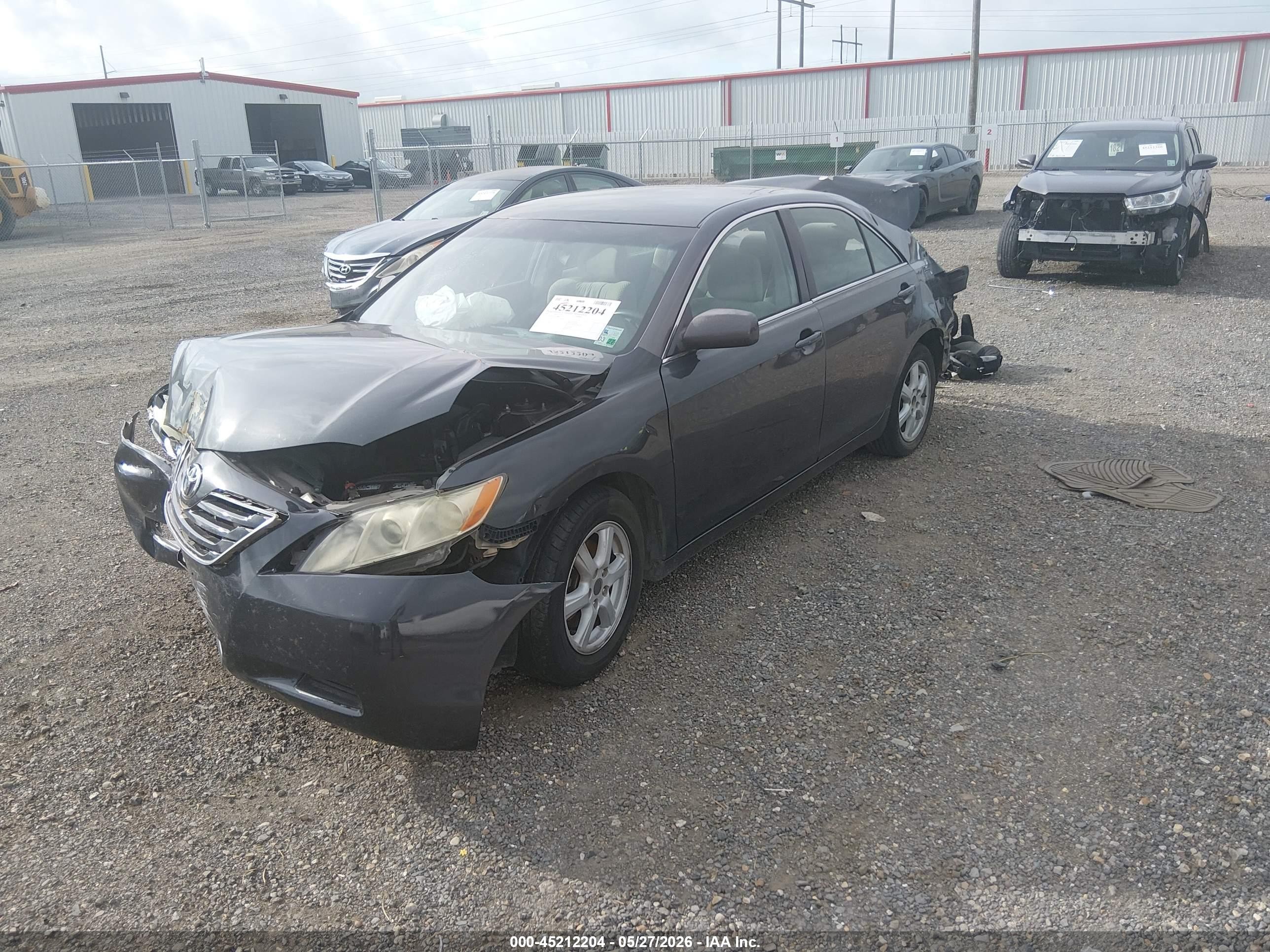 2007 Toyota Camry Le Gray vin: 4T4BE46K97R008855