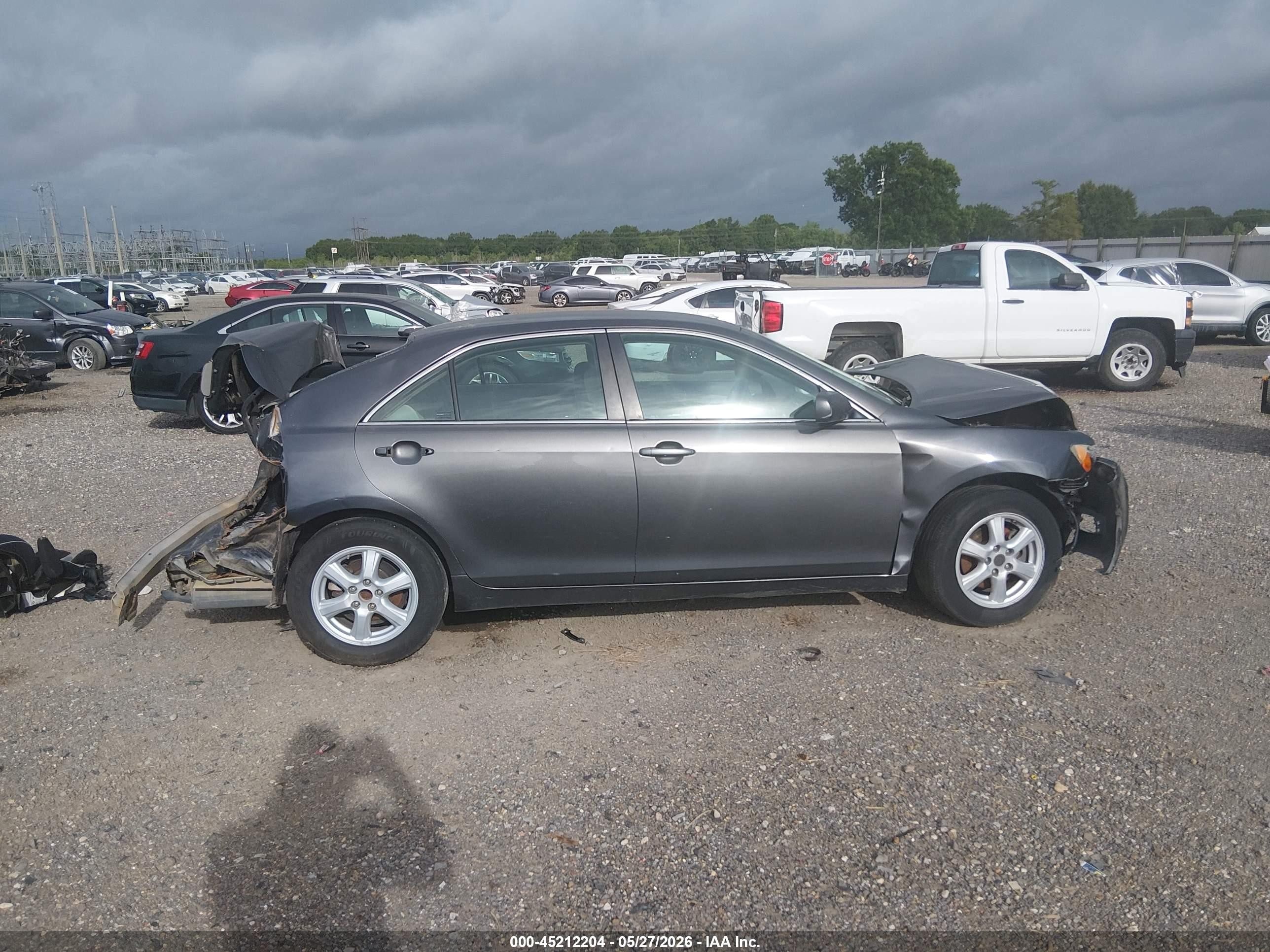 2007 Toyota Camry Le Gray vin: 4T4BE46K97R008855
