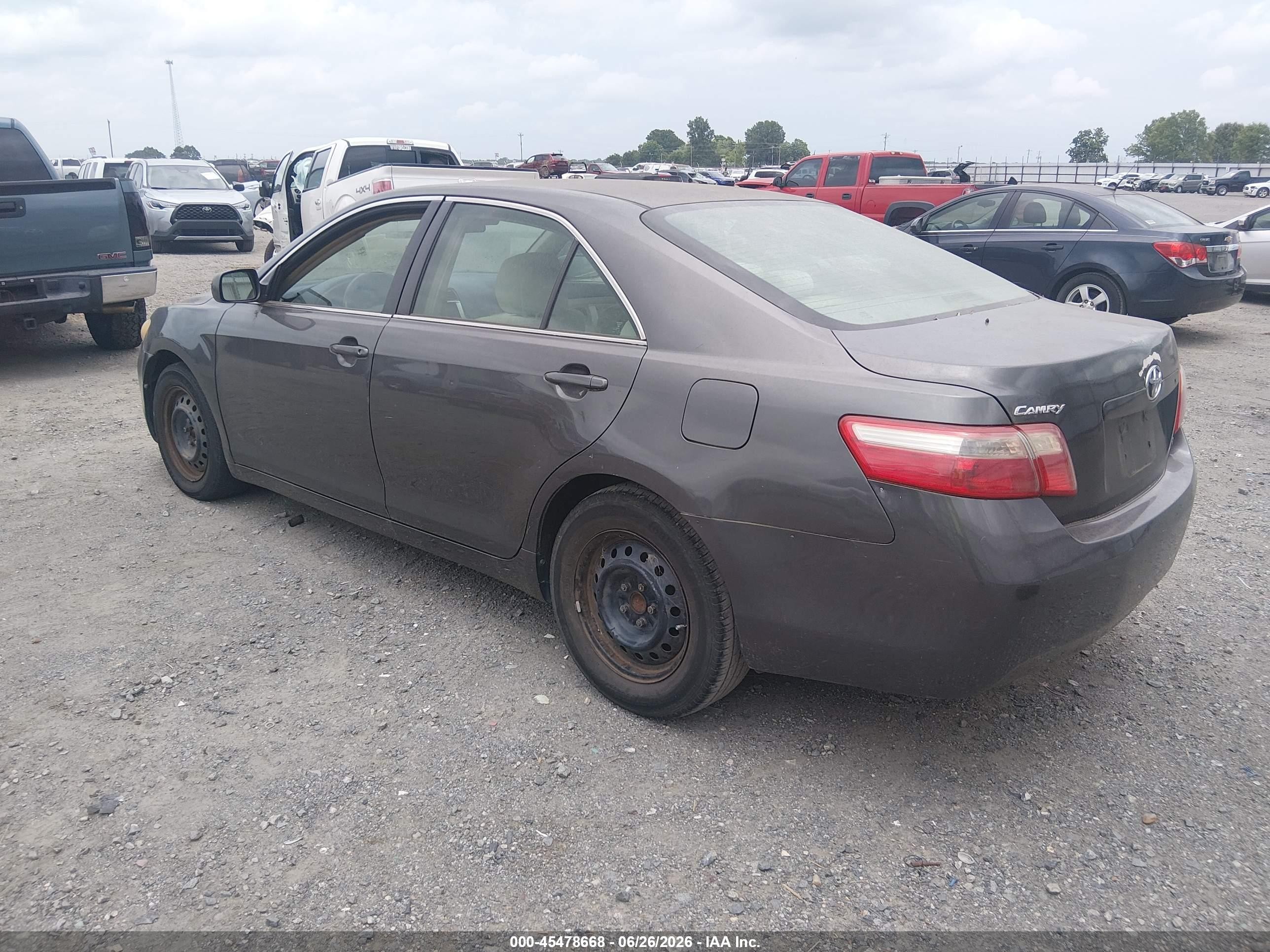 2008 Toyota Camry Le Gray vin: 4T4BE46K98R017637