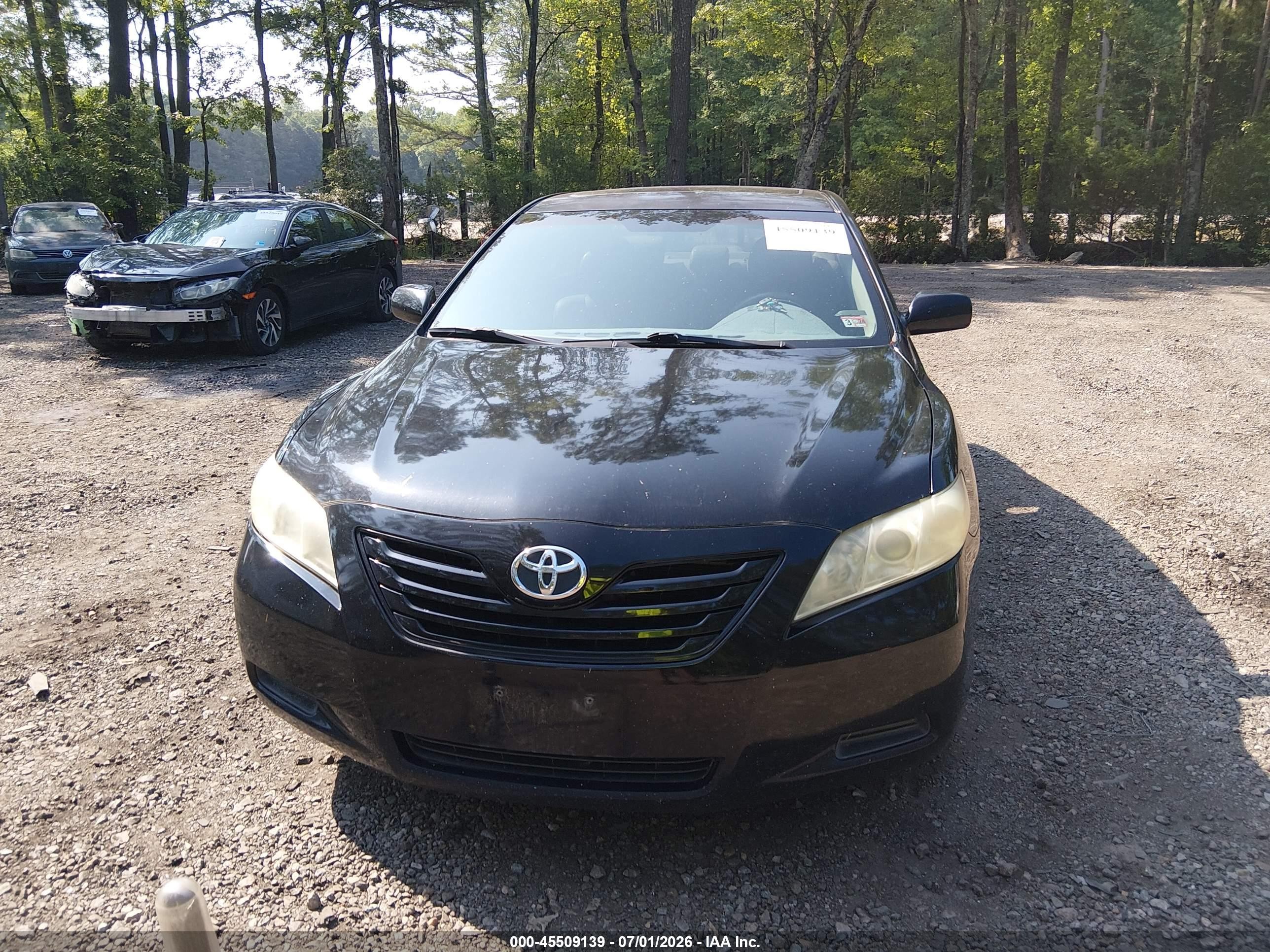 2009 Toyota Camry Le Black vin: 4T4BE46K99R053085