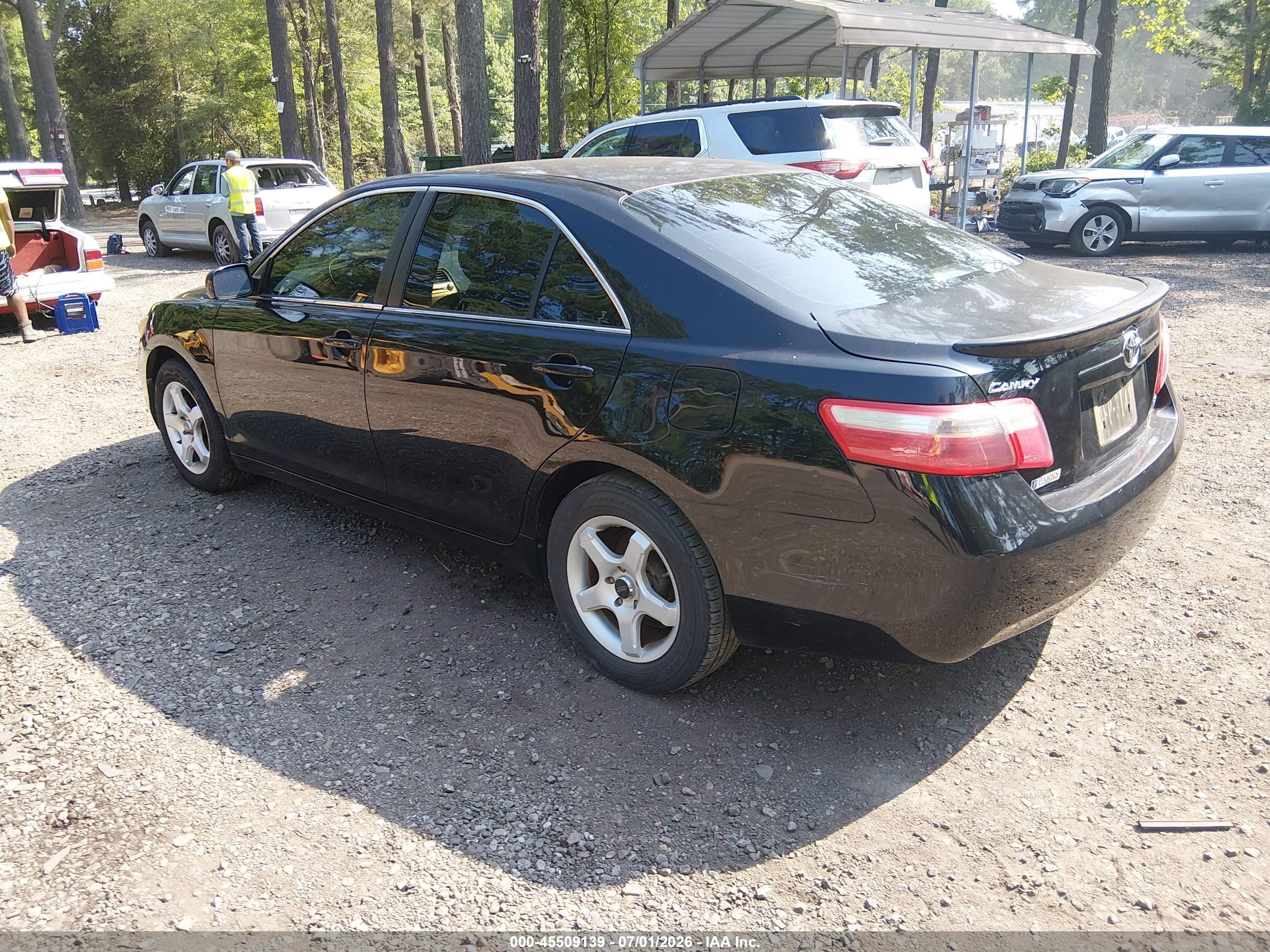 2009 Toyota Camry Le Black vin: 4T4BE46K99R053085