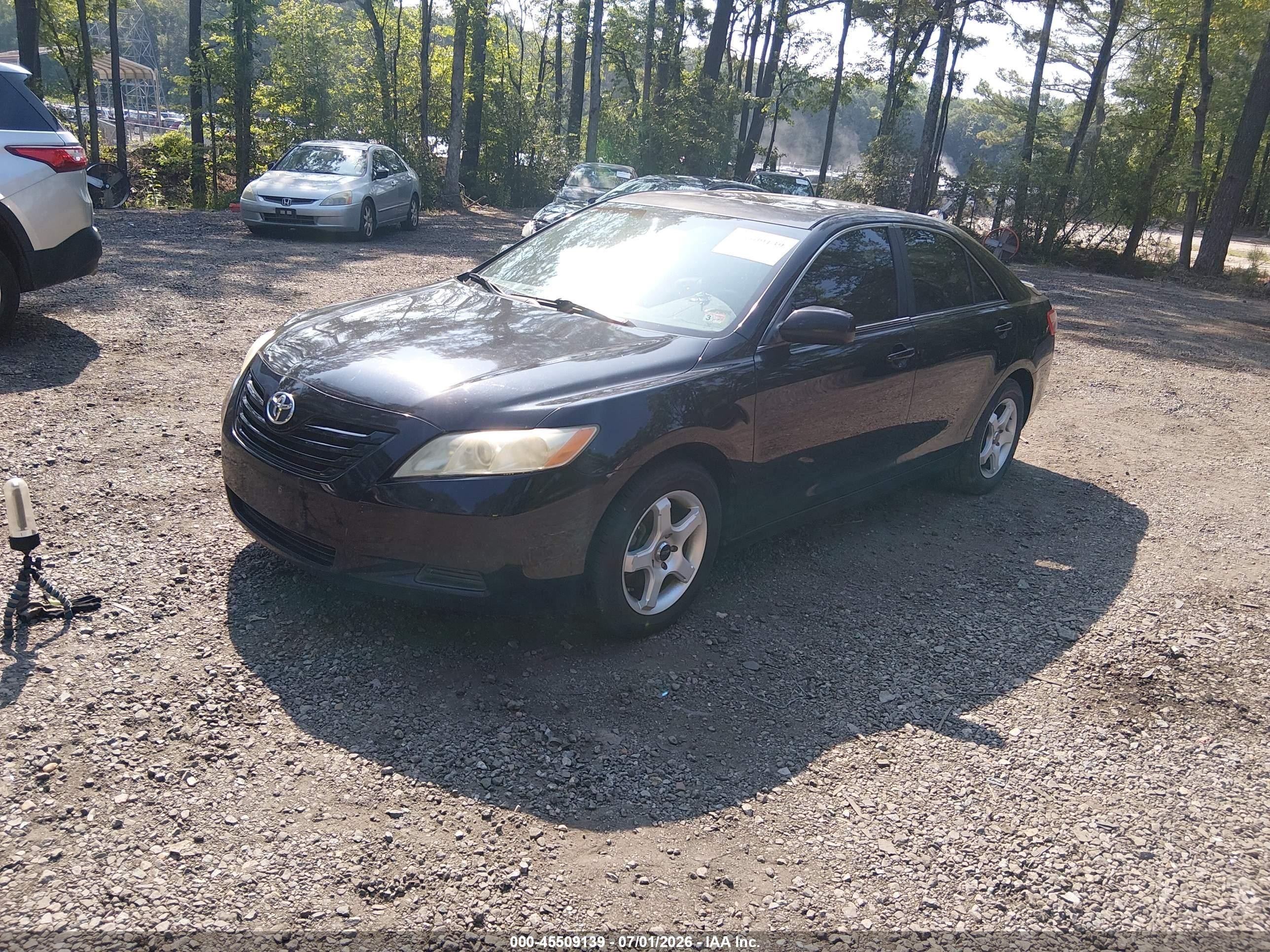 2009 Toyota Camry Le Black vin: 4T4BE46K99R053085