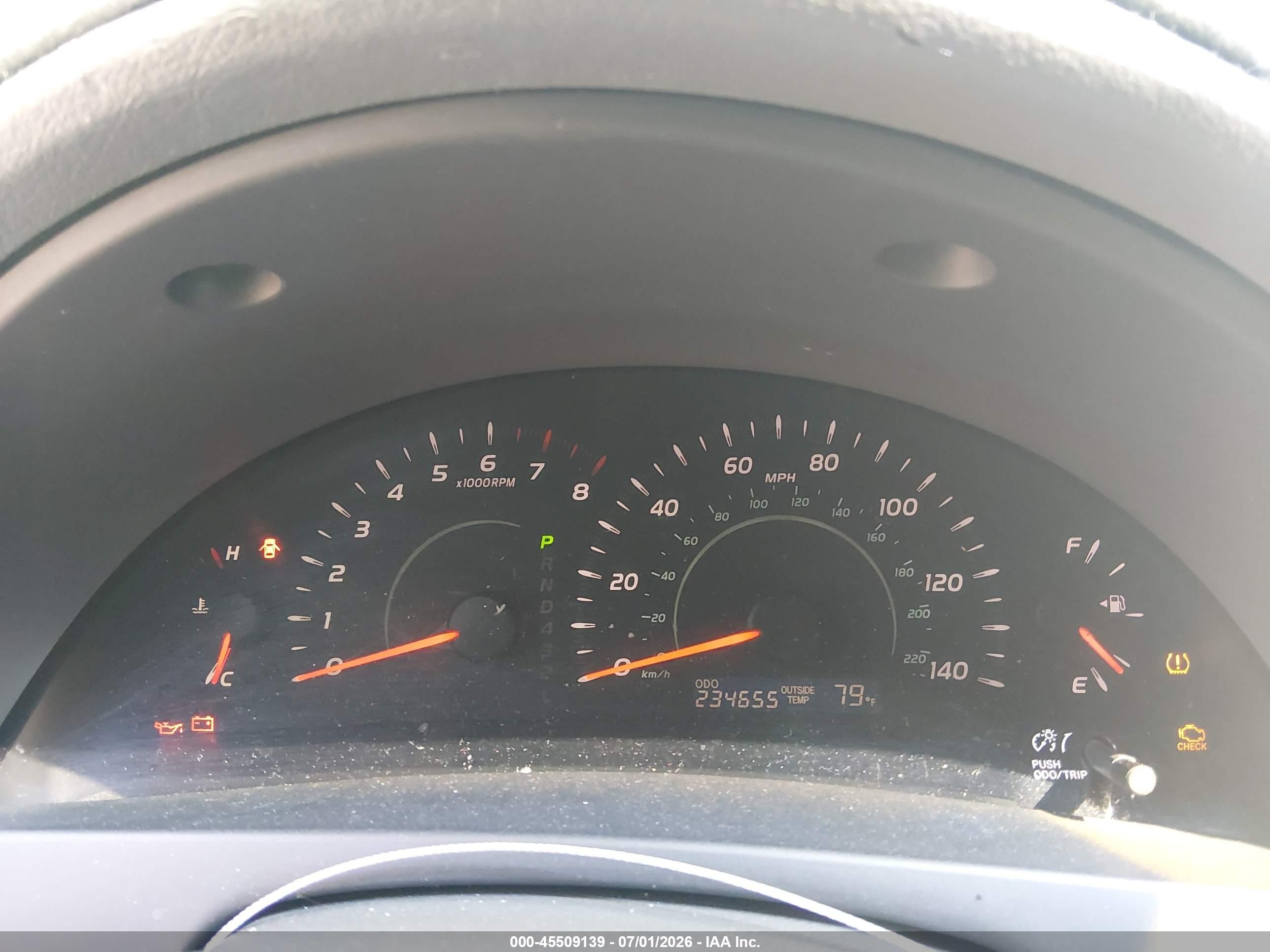 2009 Toyota Camry Le Black vin: 4T4BE46K99R053085