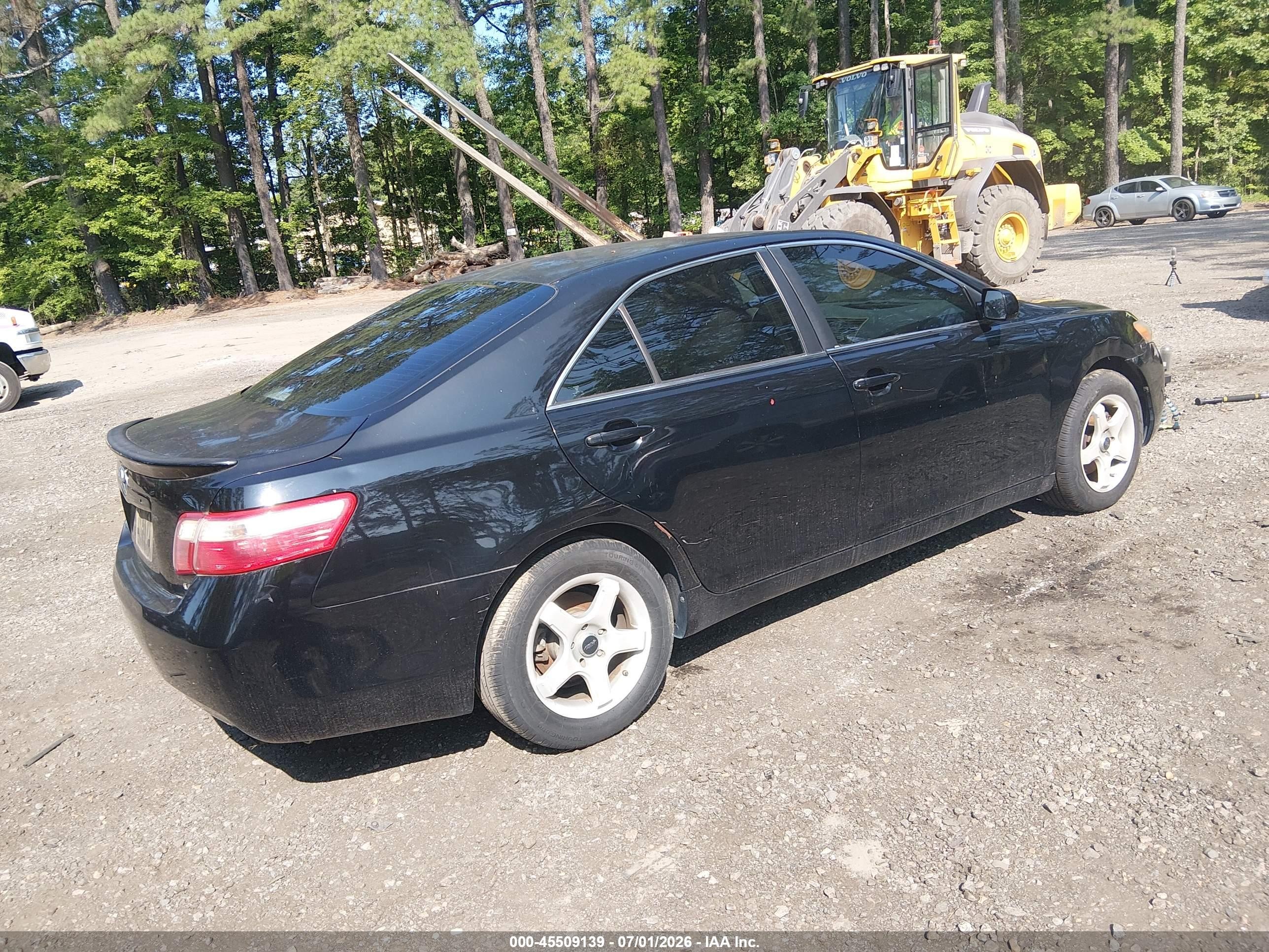 2009 Toyota Camry Le Black vin: 4T4BE46K99R053085