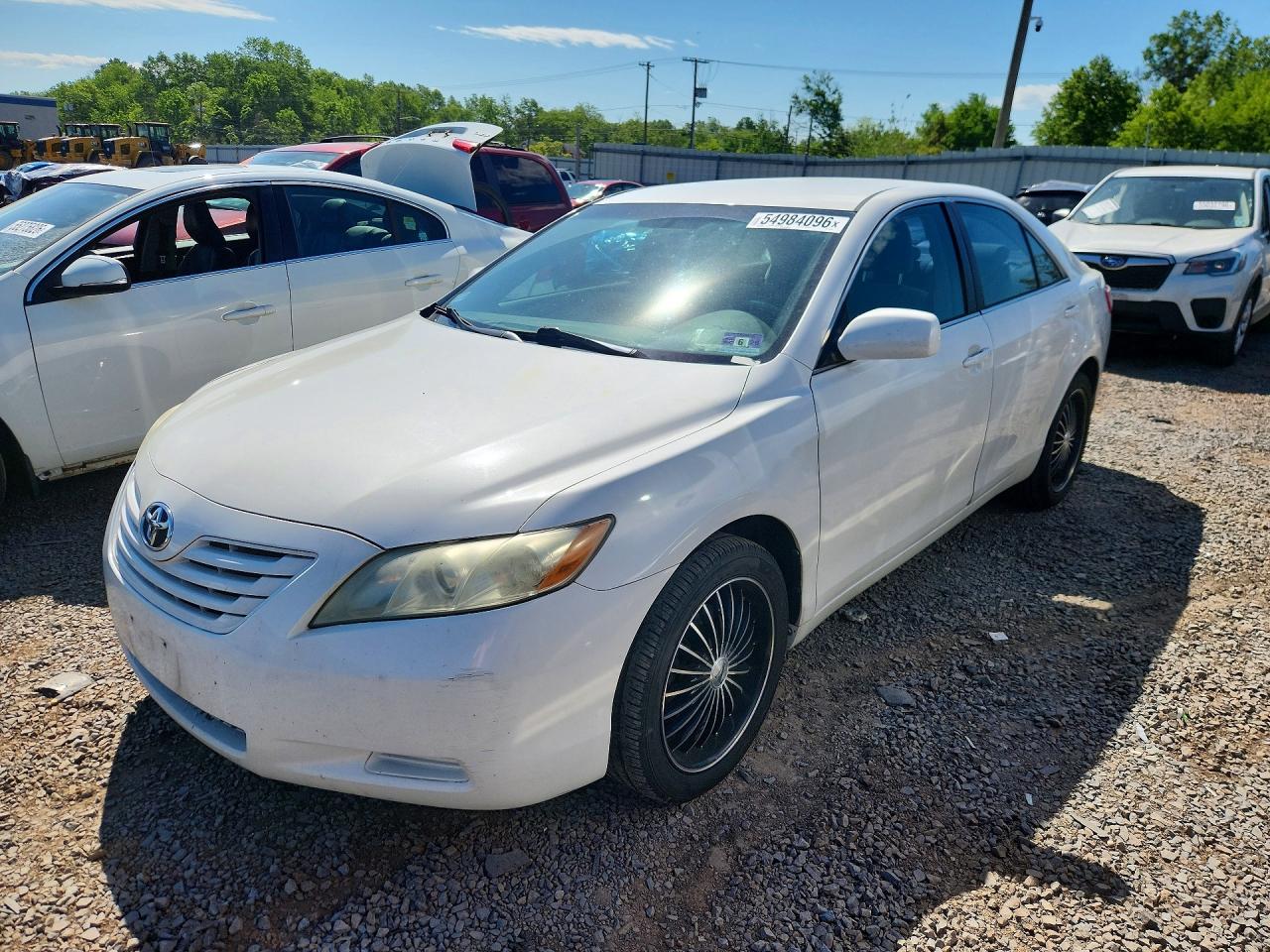2009 Toyota Camry Le White vin: 4T4BE46K99R075040