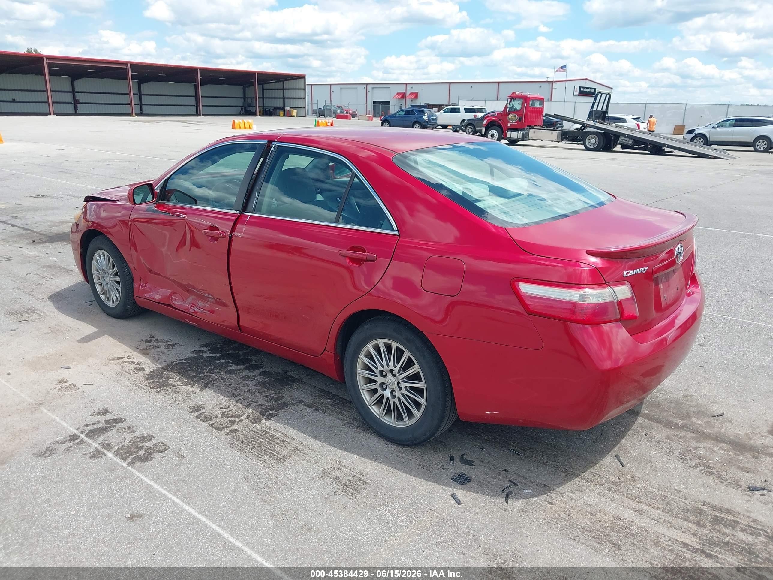 2009 Toyota Camry Le Red vin: 4T4BE46K99R086748