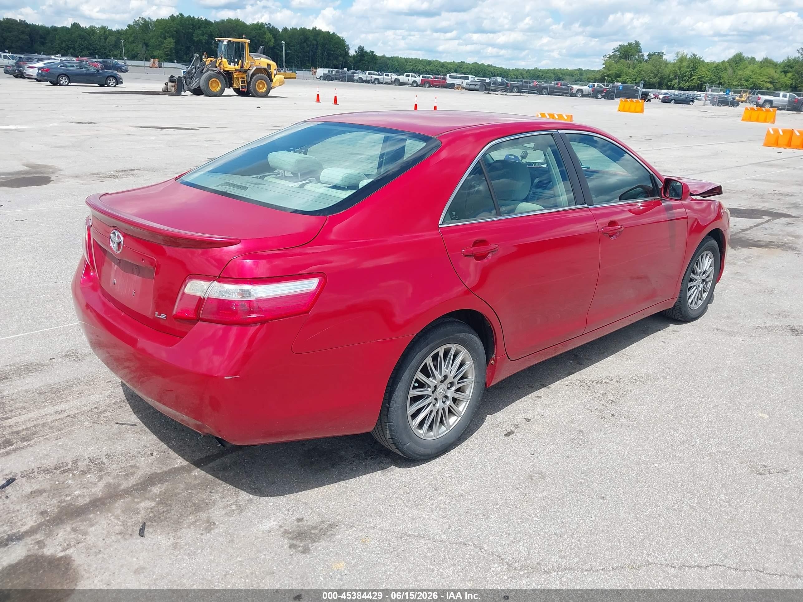2009 Toyota Camry Le Red vin: 4T4BE46K99R086748