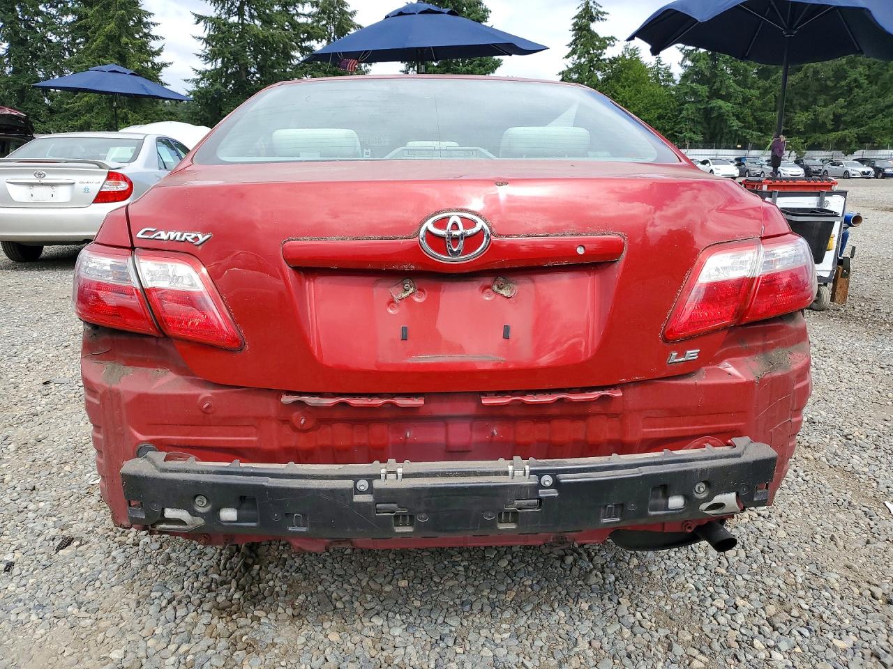 2009 Toyota Camry Le Red vin: 4T4BE46K99R105959