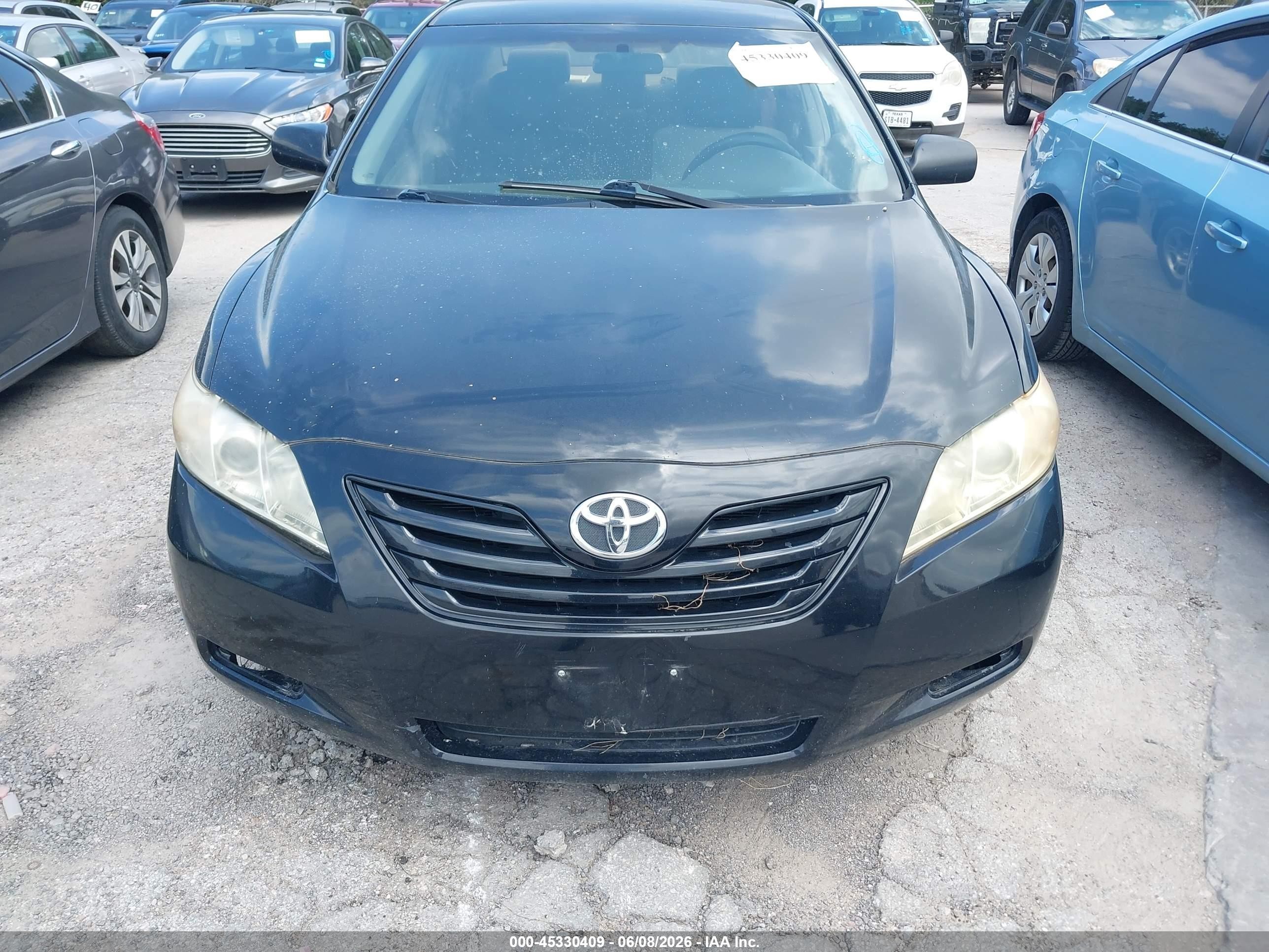 2007 Toyota Camry Le Black vin: 4T4BE46KX7R004474