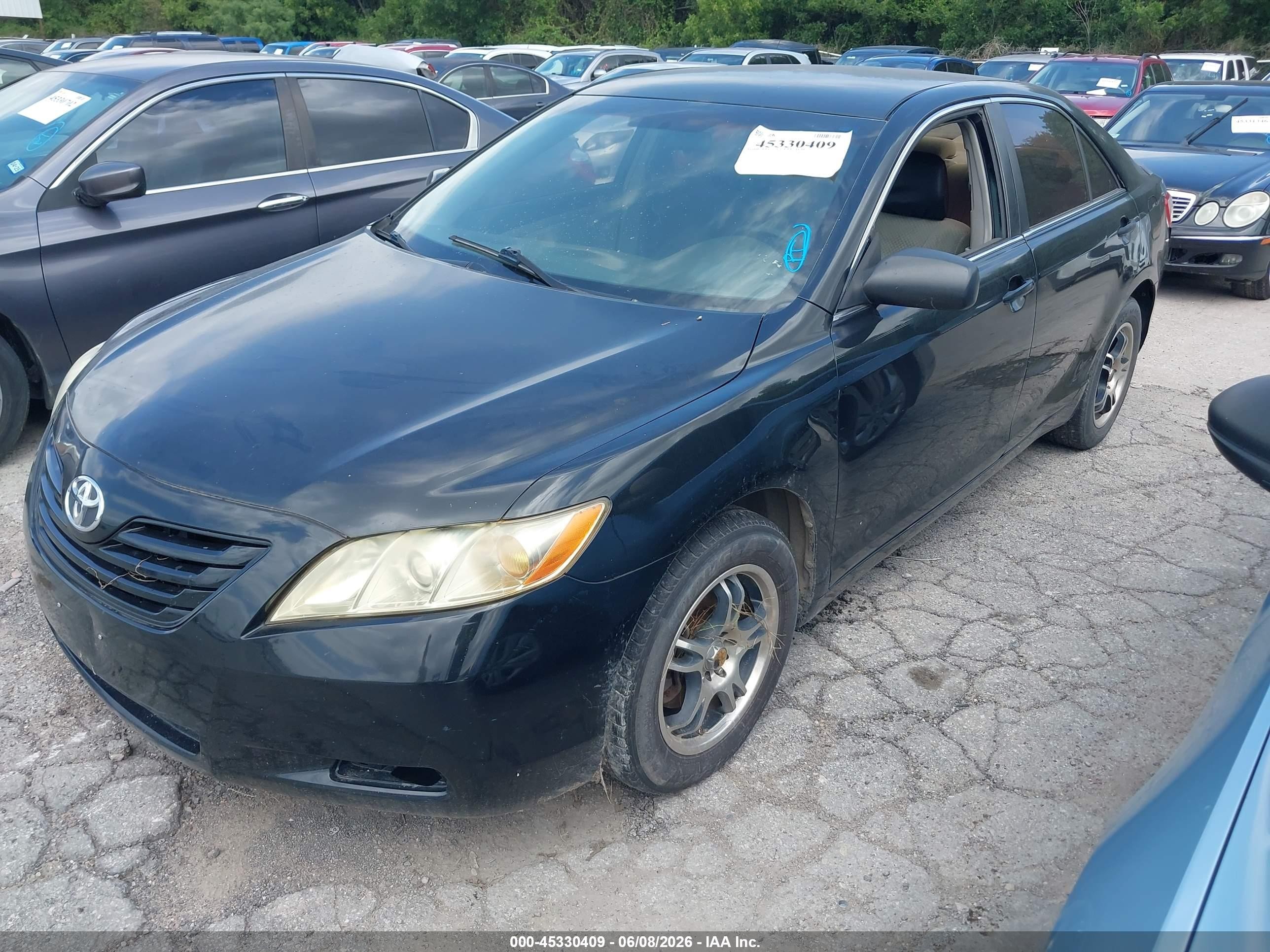 2007 Toyota Camry Le Black vin: 4T4BE46KX7R004474