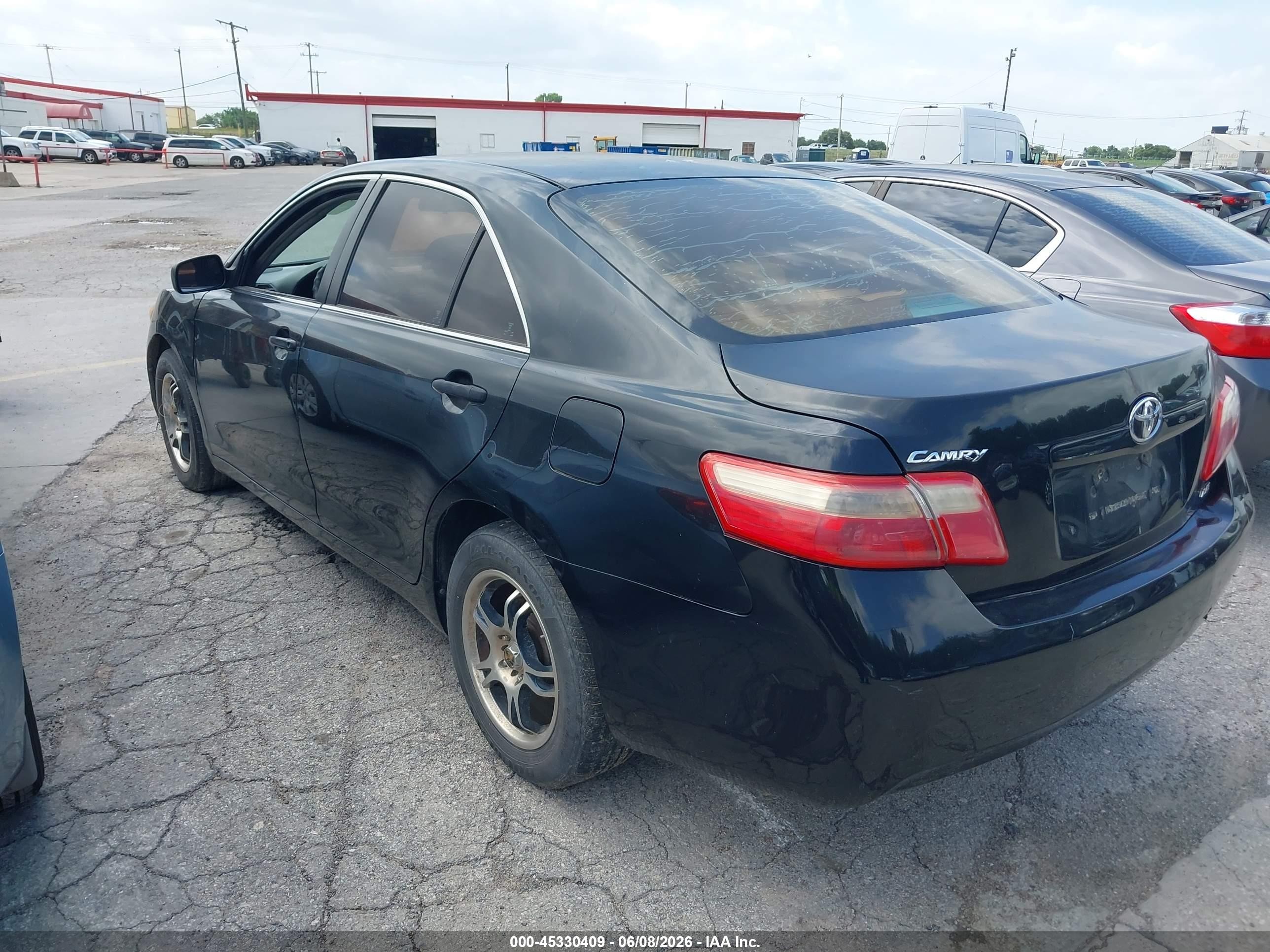 2007 Toyota Camry Le Black vin: 4T4BE46KX7R004474