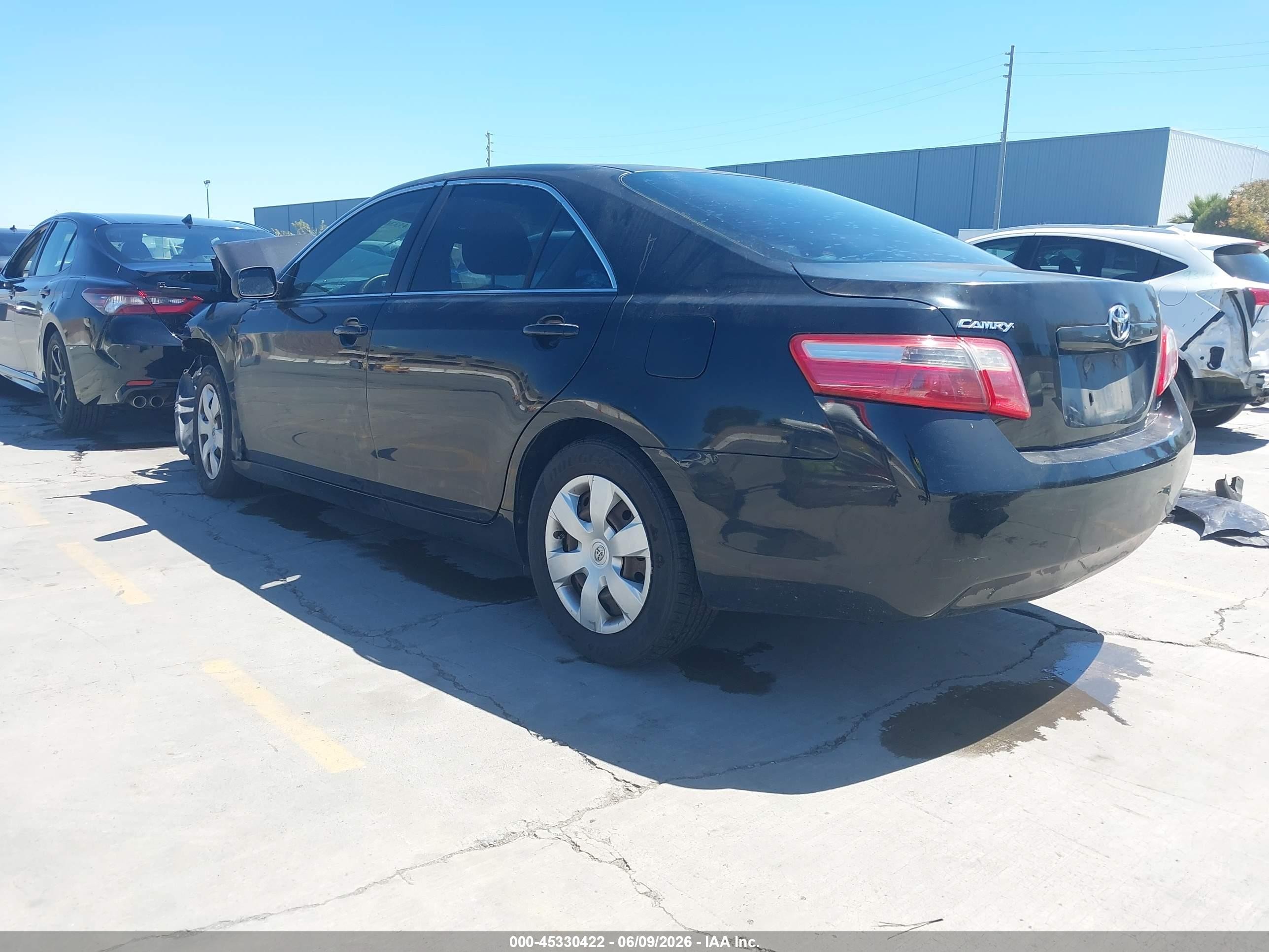 2008 Toyota Camry Le Black vin: 4T4BE46KX8R016268