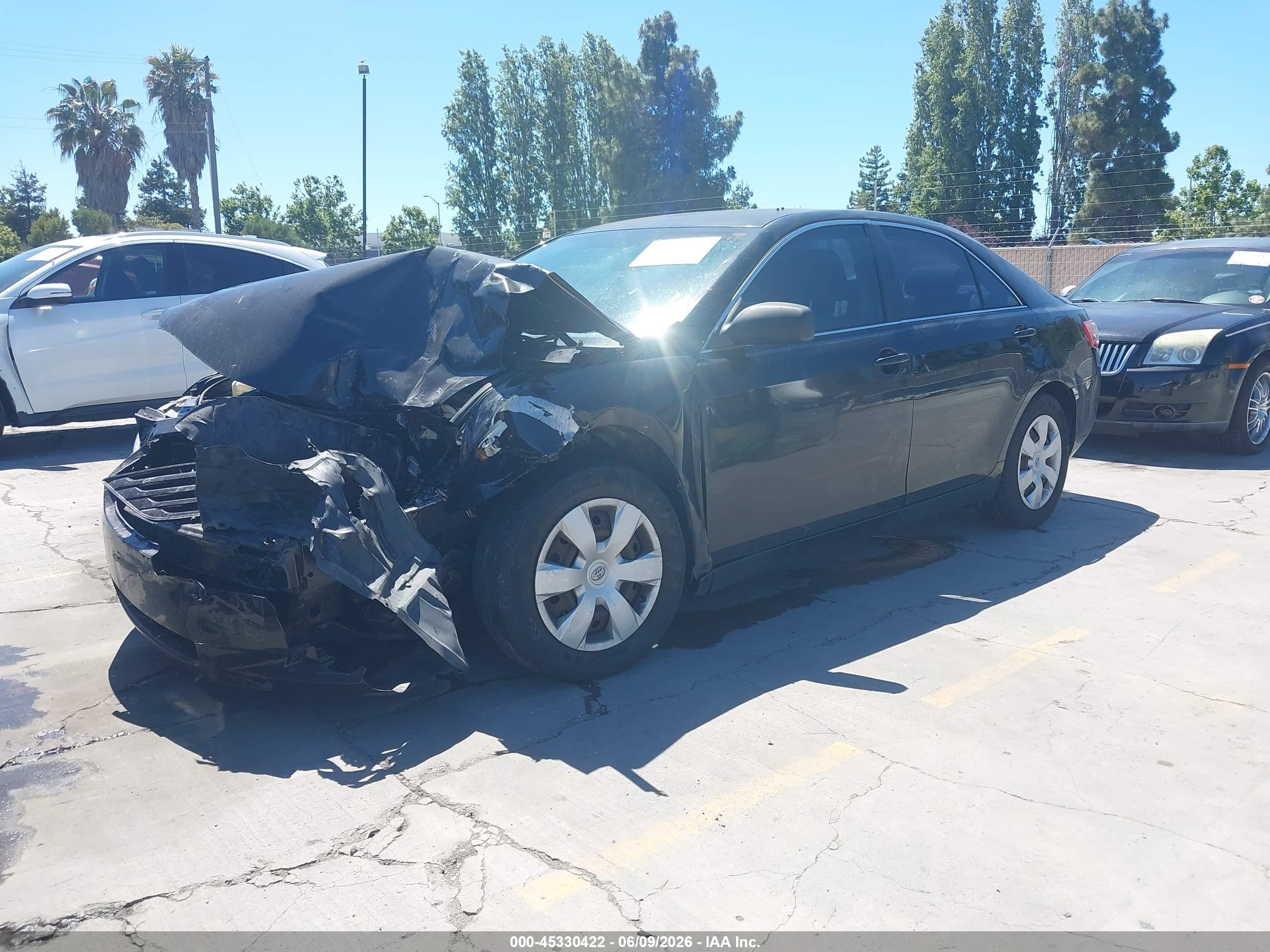 2008 Toyota Camry Le Black vin: 4T4BE46KX8R016268