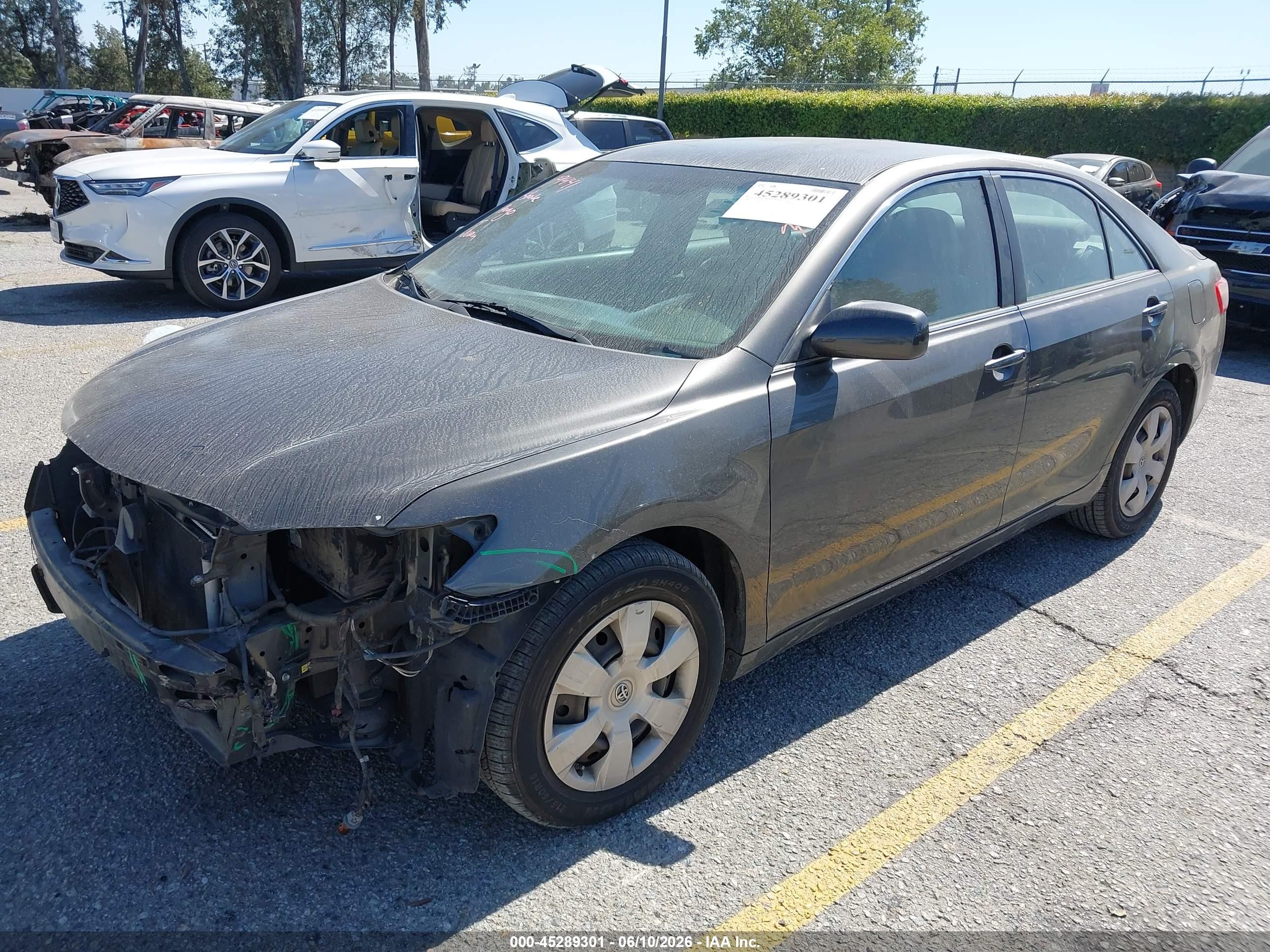 2008 Toyota Camry Le Gray vin: 4T4BE46KX8R046998